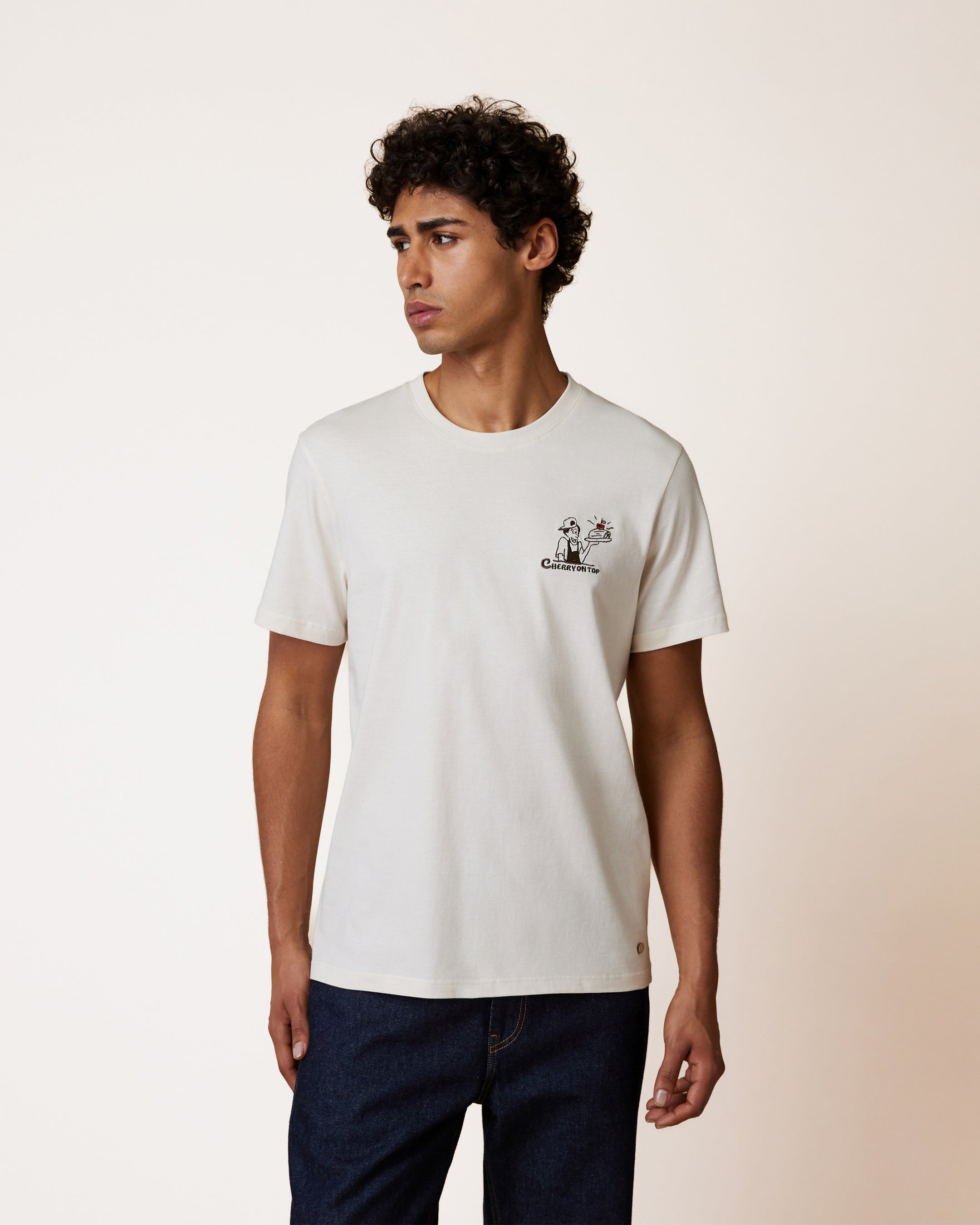 faguo-arcy-t-shirt-cru-cherry-coton-recycl image 3