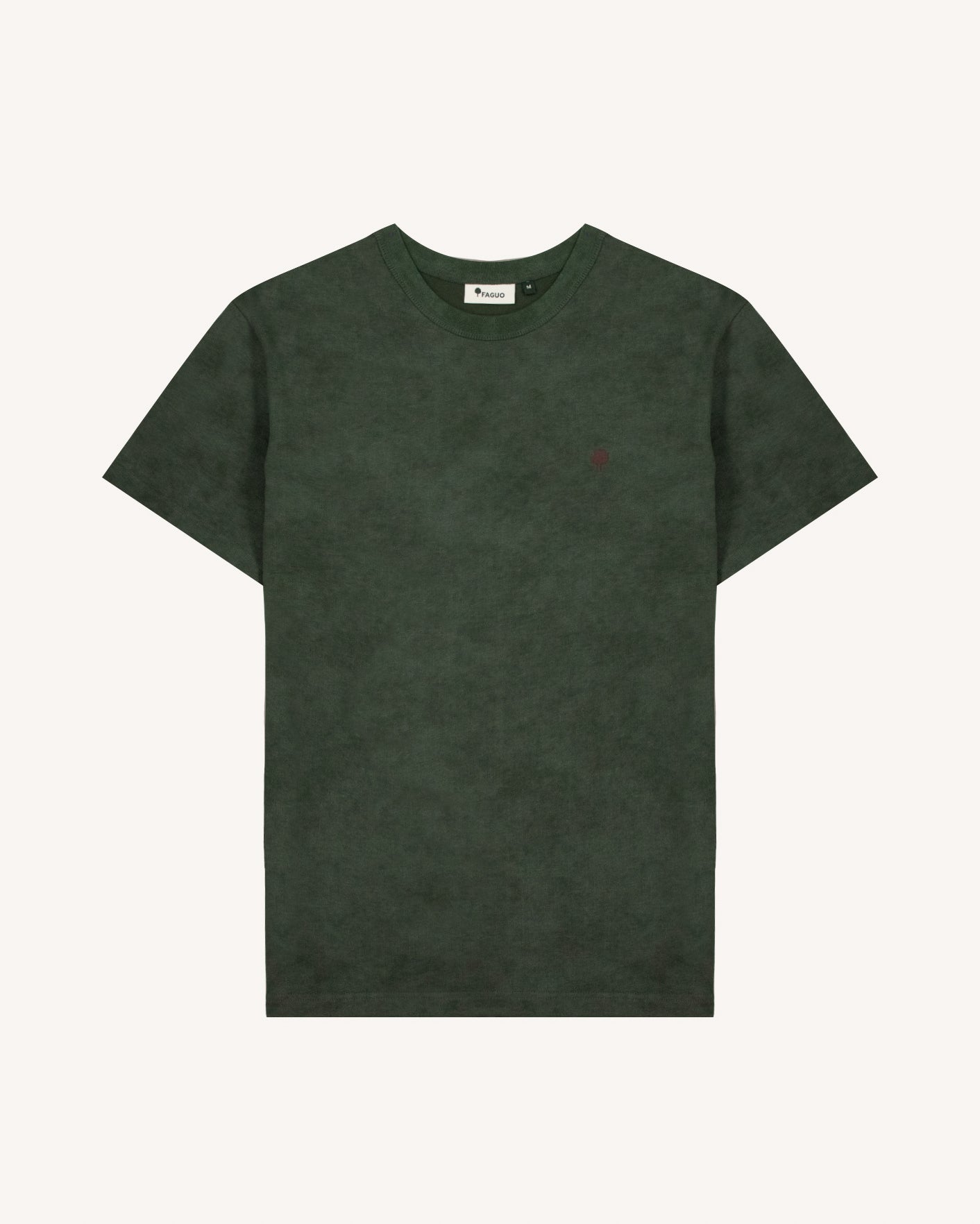 faguo-lugny-t-shirt-large-vert-fonc-chin-homme image 2