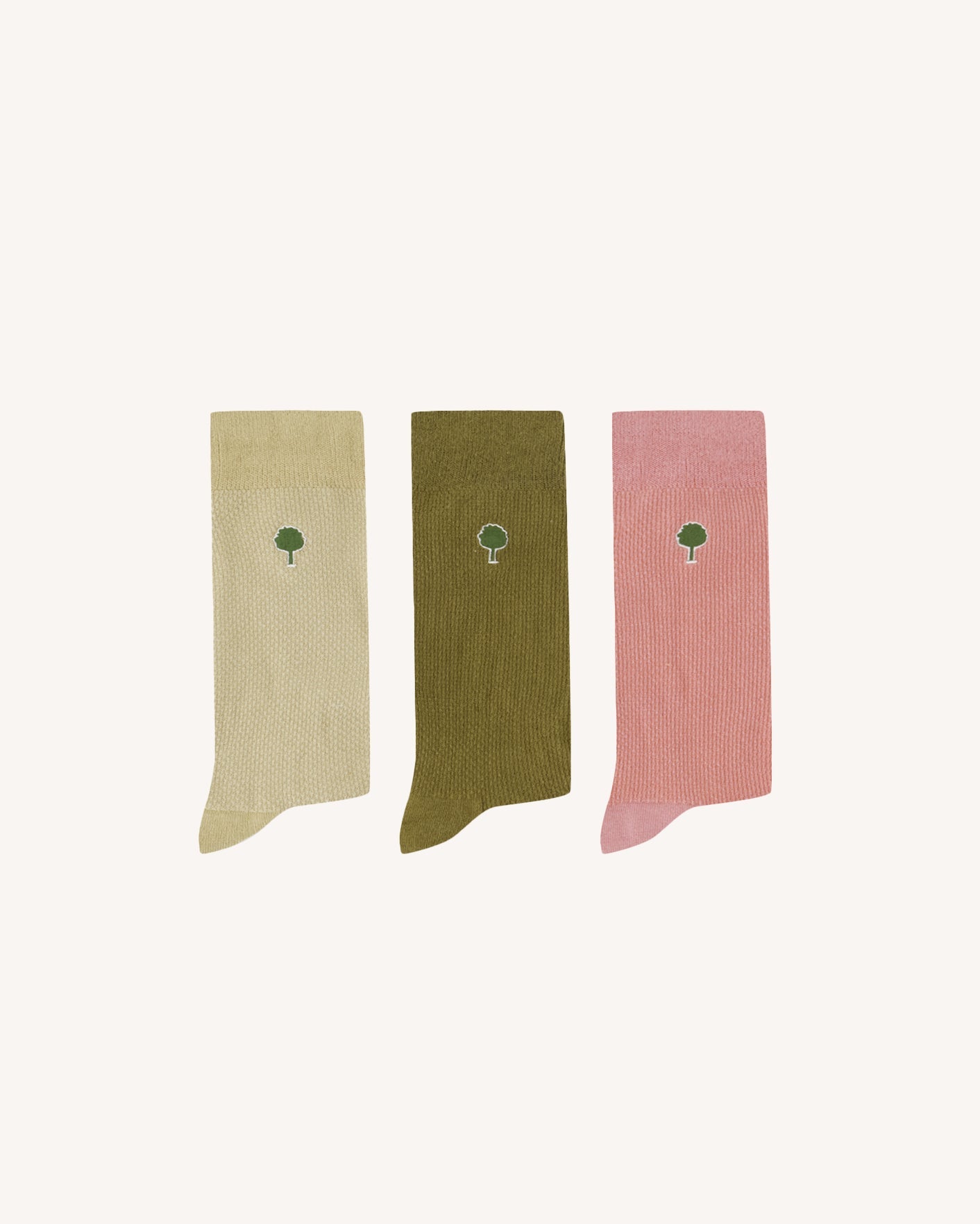 faguo-lot-de-3-paires-chaussettes-mi-hautes-kaki-multicolore-fm-f26so0102-kak23 image 1