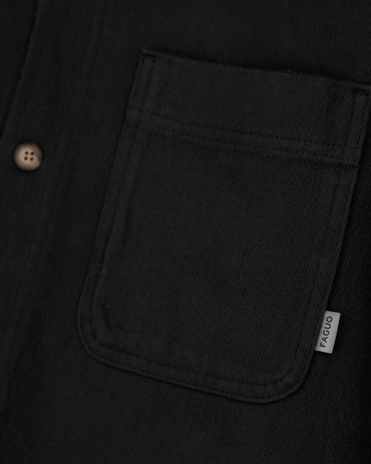 faguo-clemont-surchemise-noir-coupe-droite image 6