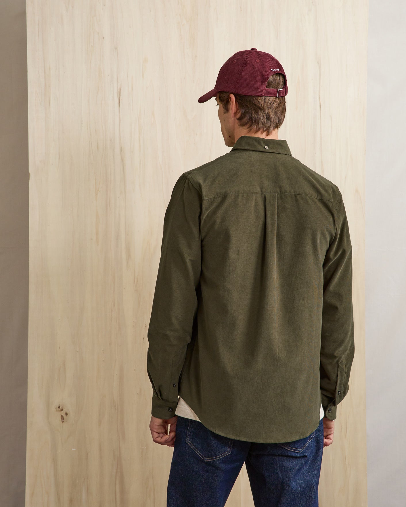 faguo-ivoy-chemise-velours-vert-olive-fonc image 4