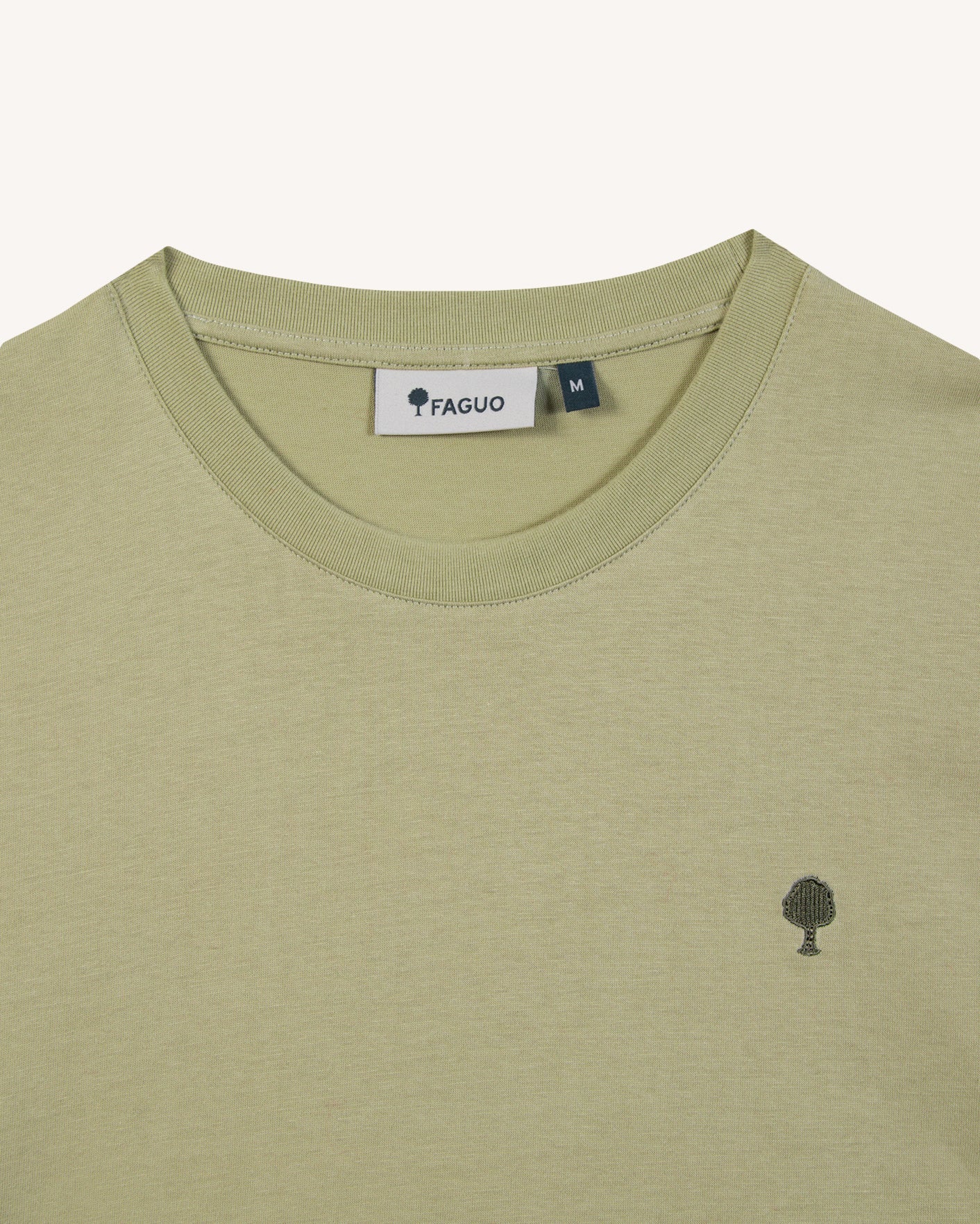 faguo-arcy-t-shirt-homme-pistache-coton-recycl image 5