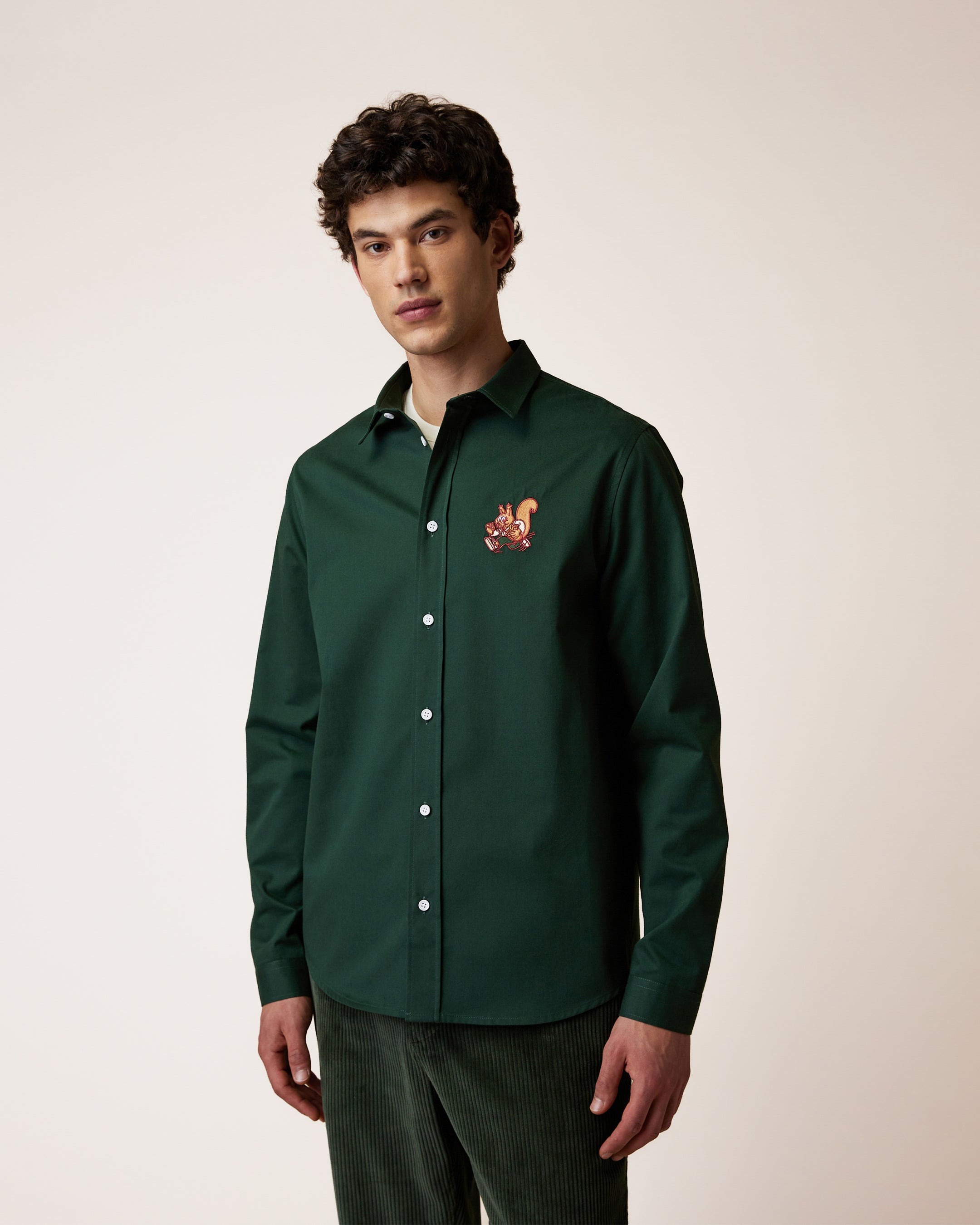 faguo-iraty-chemise-brod-e-vert-for-t-coton image 1