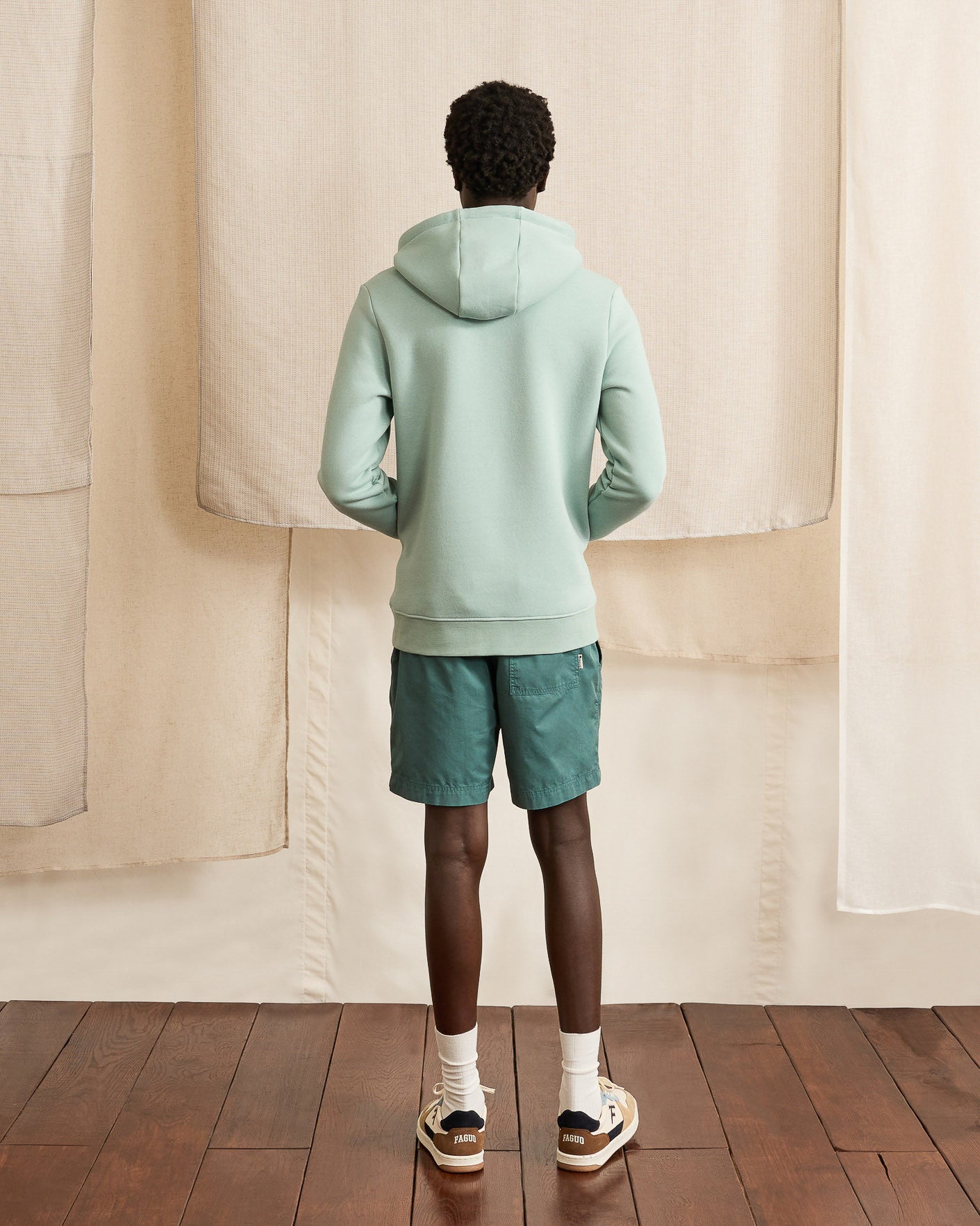 faguo-milly-short-vert-clair-en-popeline-de-coton image 5