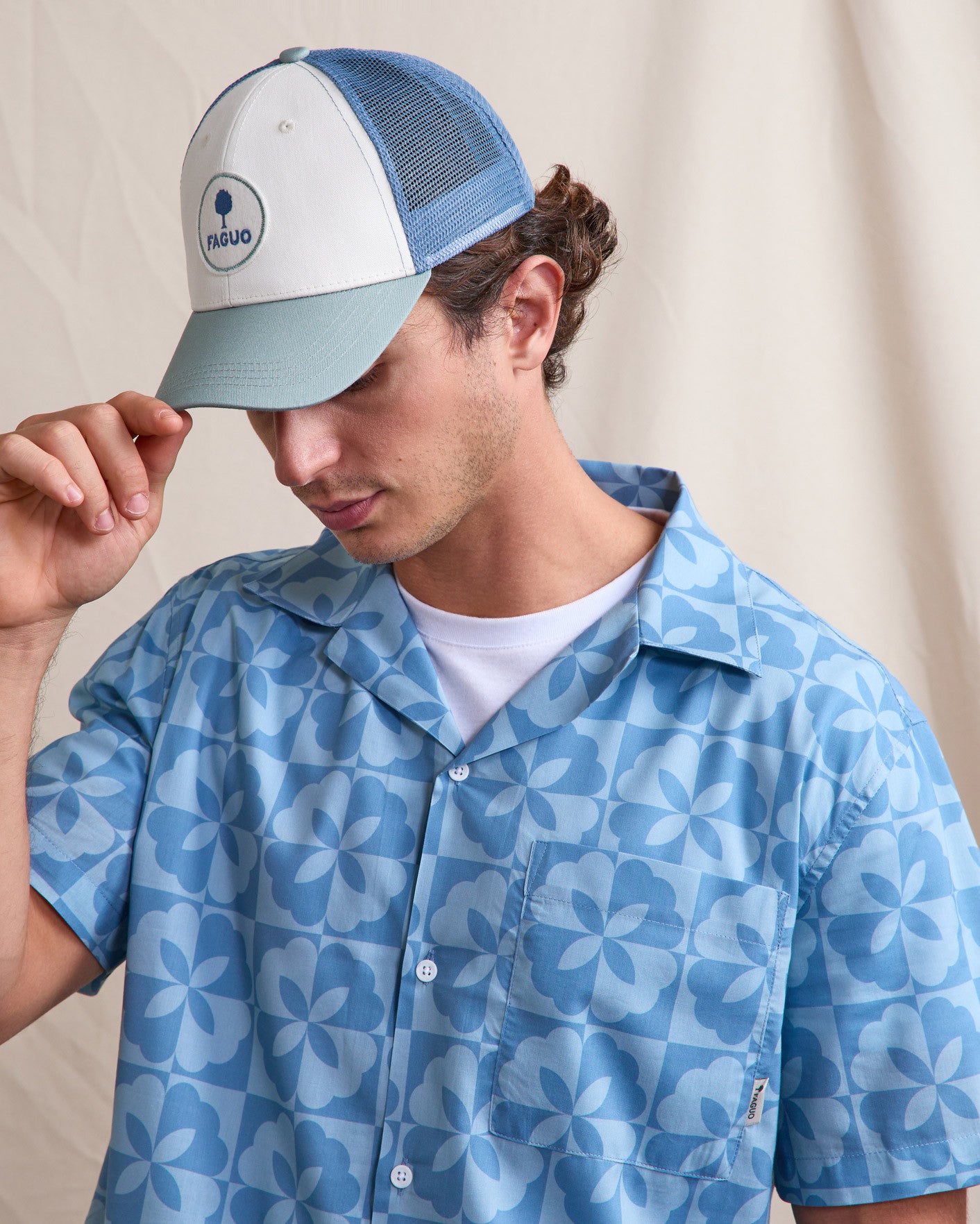 faguo-trucker-casquette-vert-et-bleu image 2