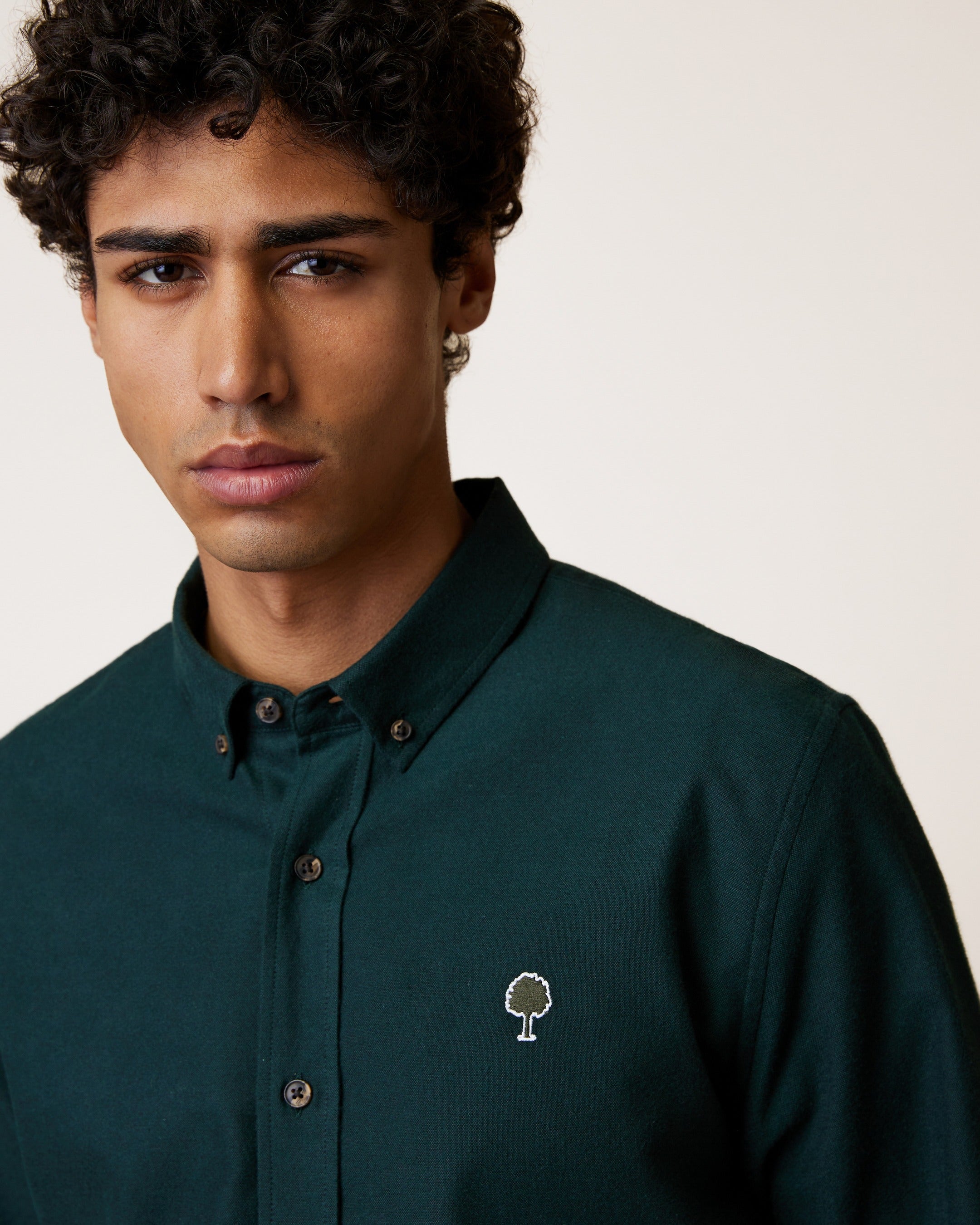 faguo-ivoy-chemise-vert-fonc-oxford-coton image 5