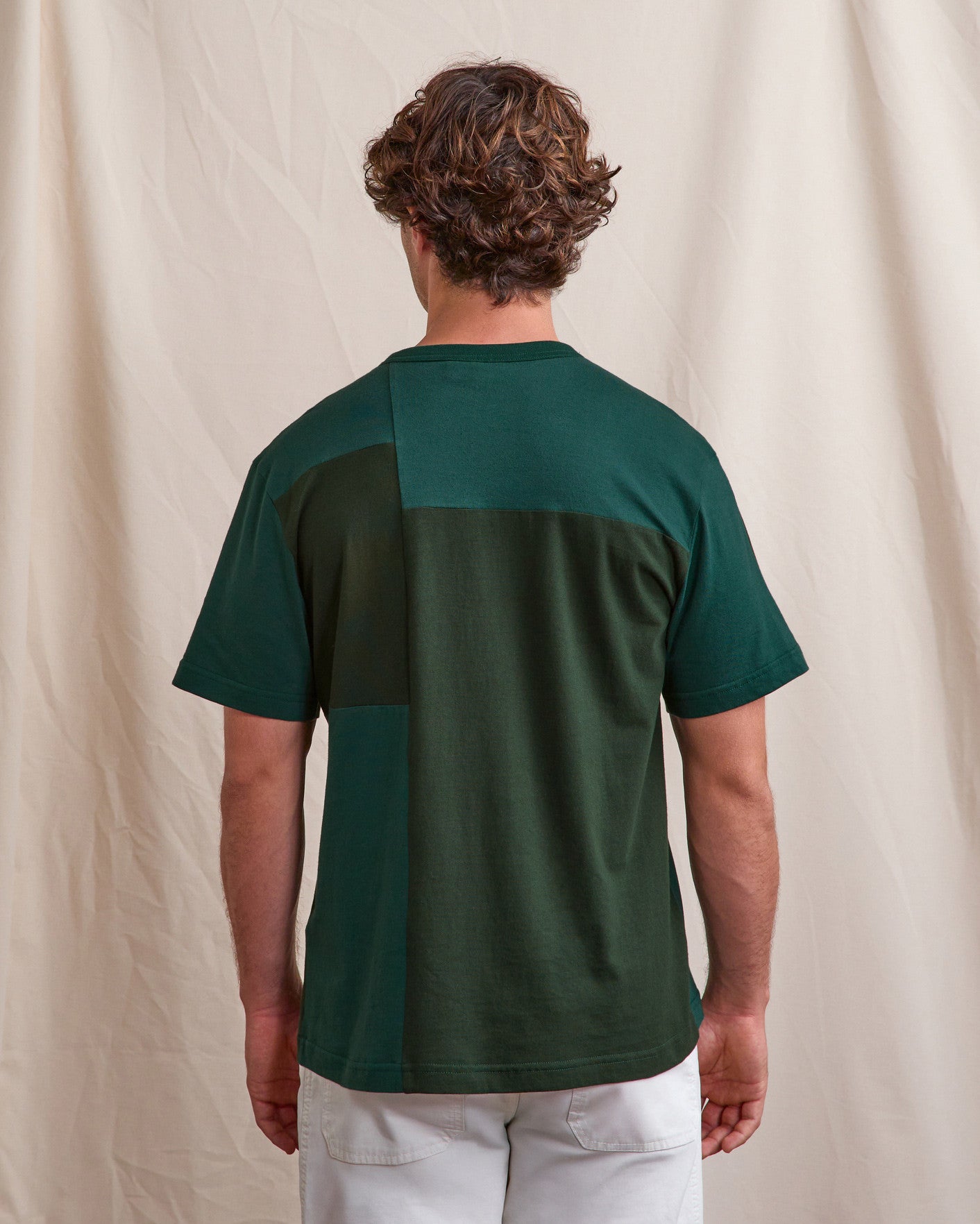faguo-lugny-t-shirt-imprim-vert-upcycl-homme image 5