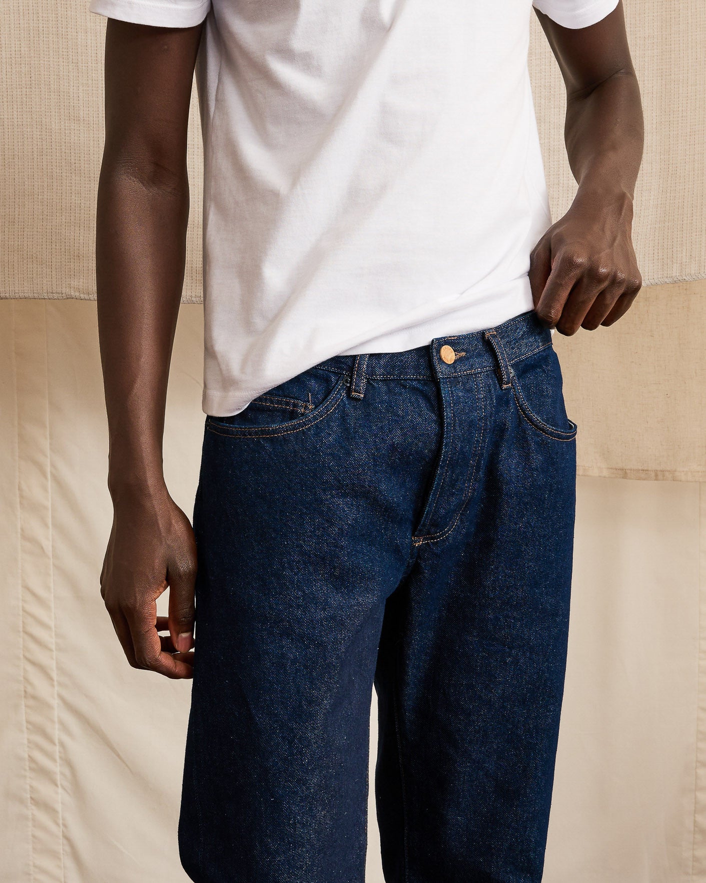 faguo-straight-jean-droit-denim-brut-bleu-fonc image 3