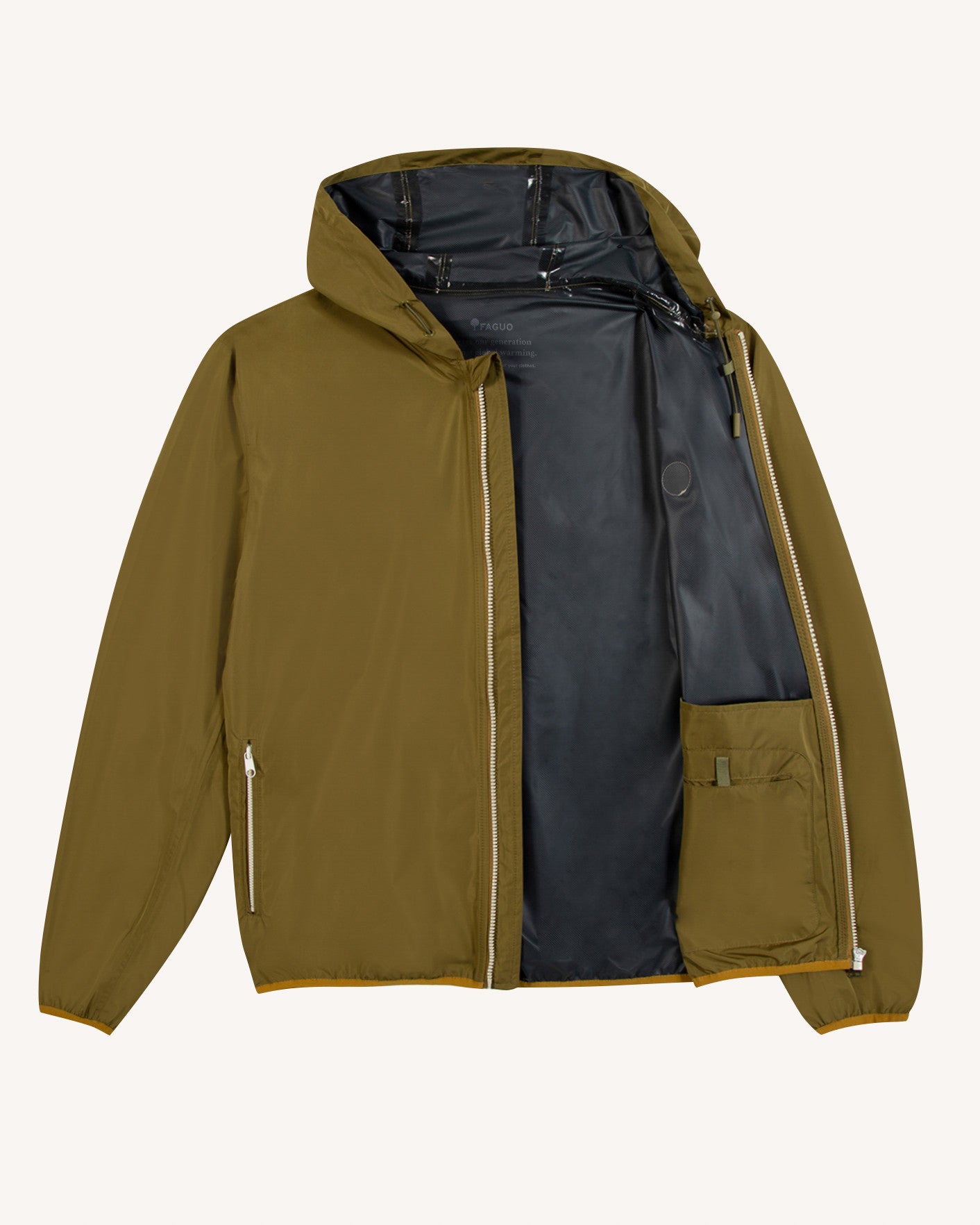 faguo-carnoet-veste-coupe-vent-kaki-fonc-homme image 4