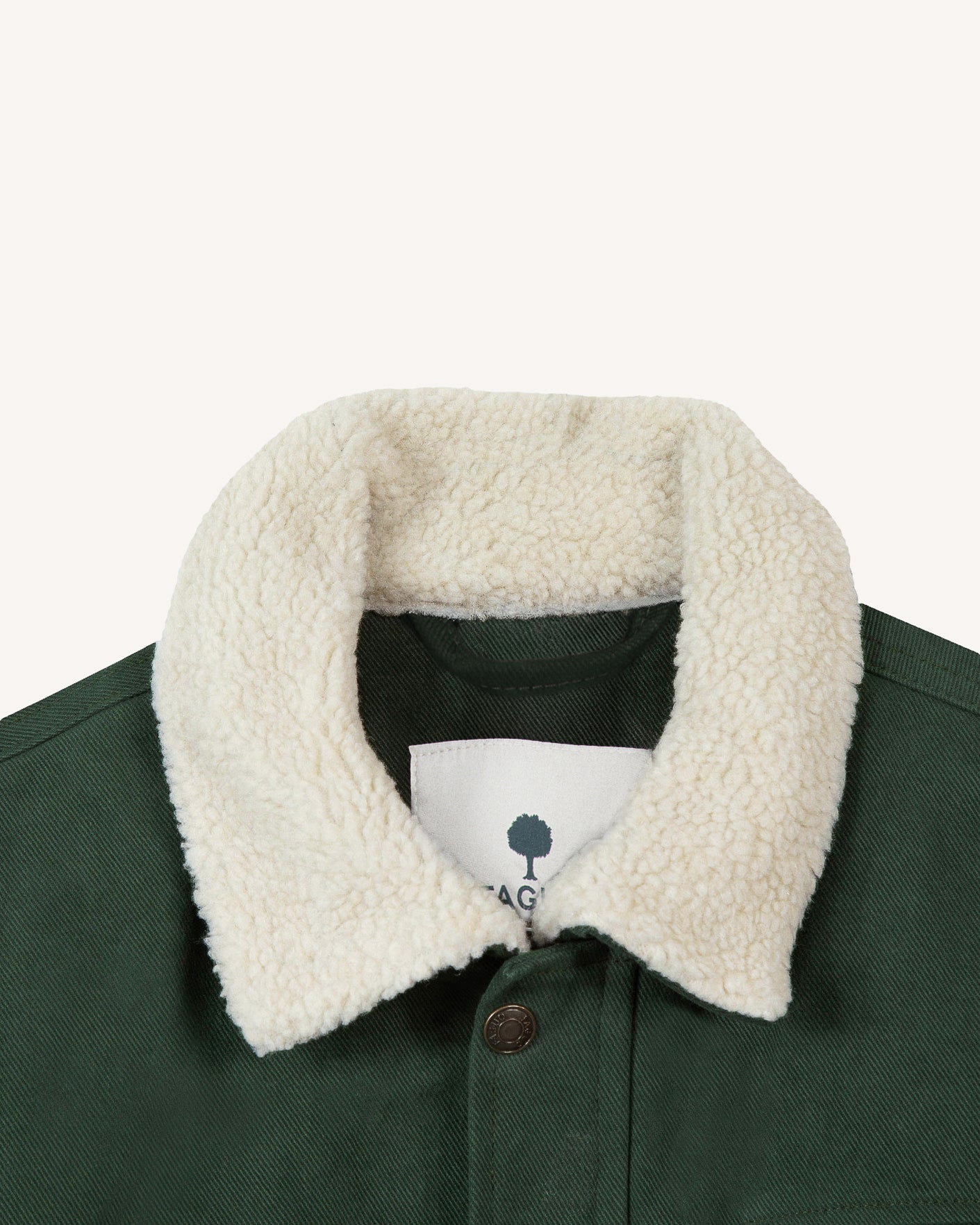 faguo-seillon-blouson-homme-vert-fonc-doublure-sherpa image 2