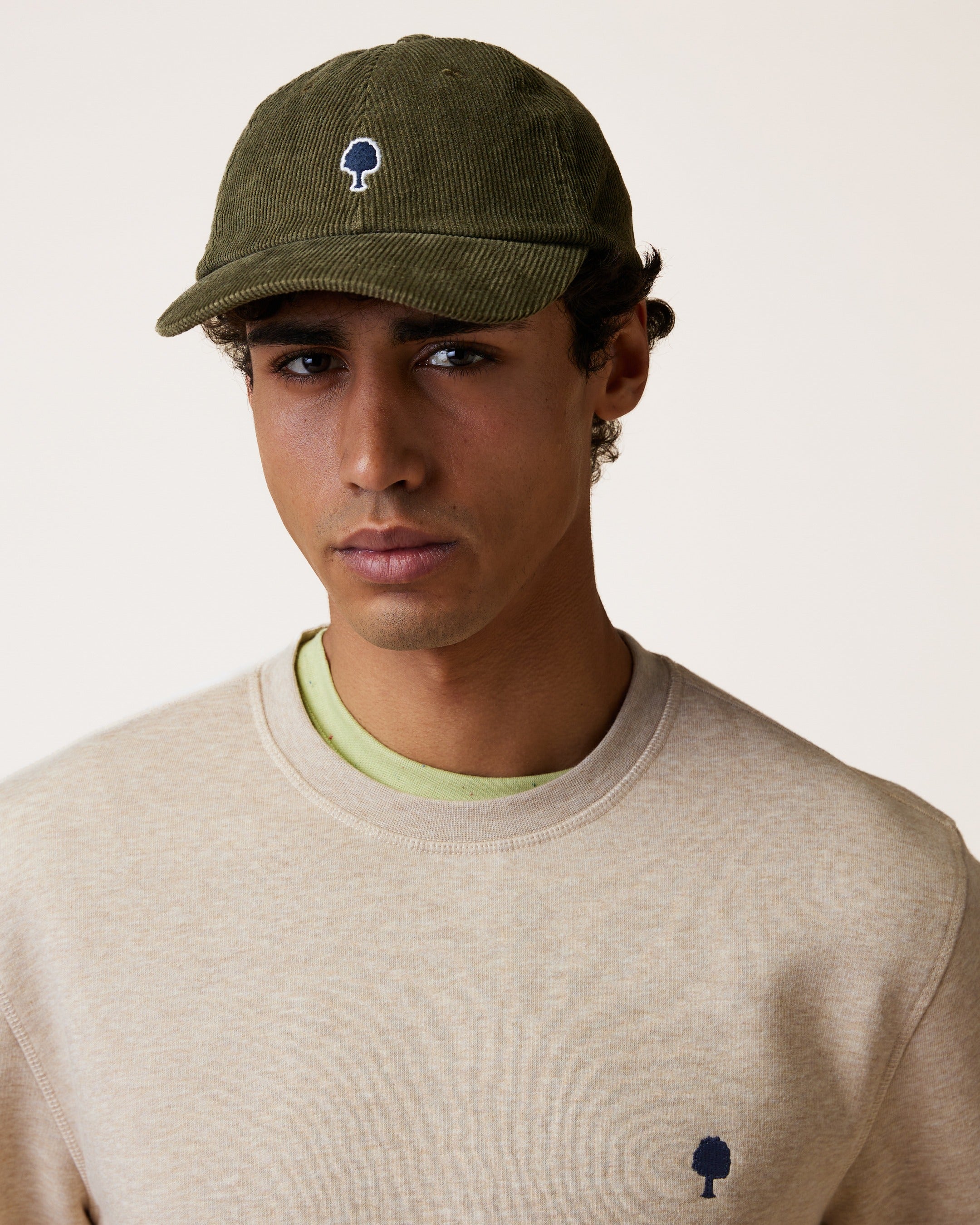 faguo-cap-casquette-homme-en-velours-kaki-c-tel image 3