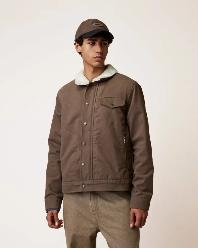 faguo-seillon-blouson-sherpa-taupe-homme image 1