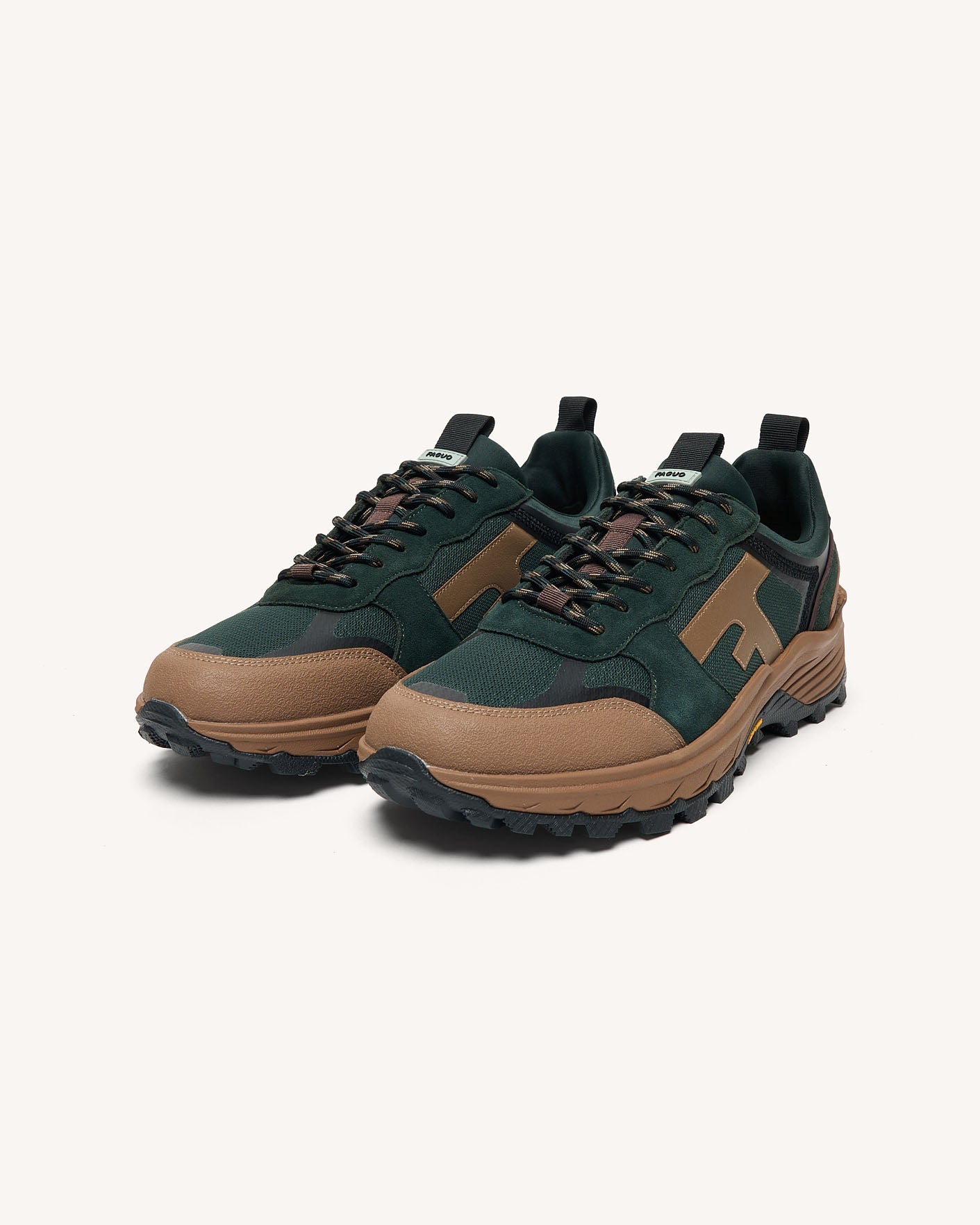 faguo-hazel-monstera-baskets-vert-fonc-et-marron-vibram image 7