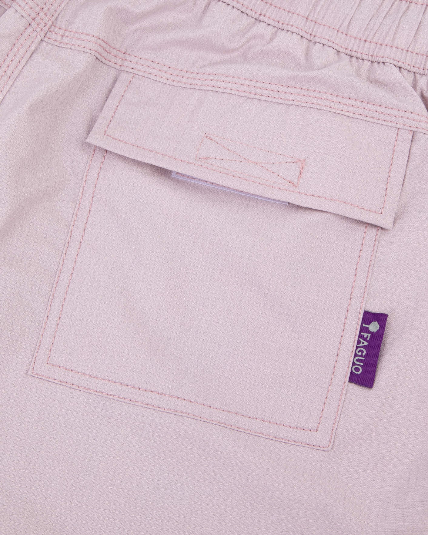 faguo-milly-otd-short-homme-rose-gris-ribstop image 4
