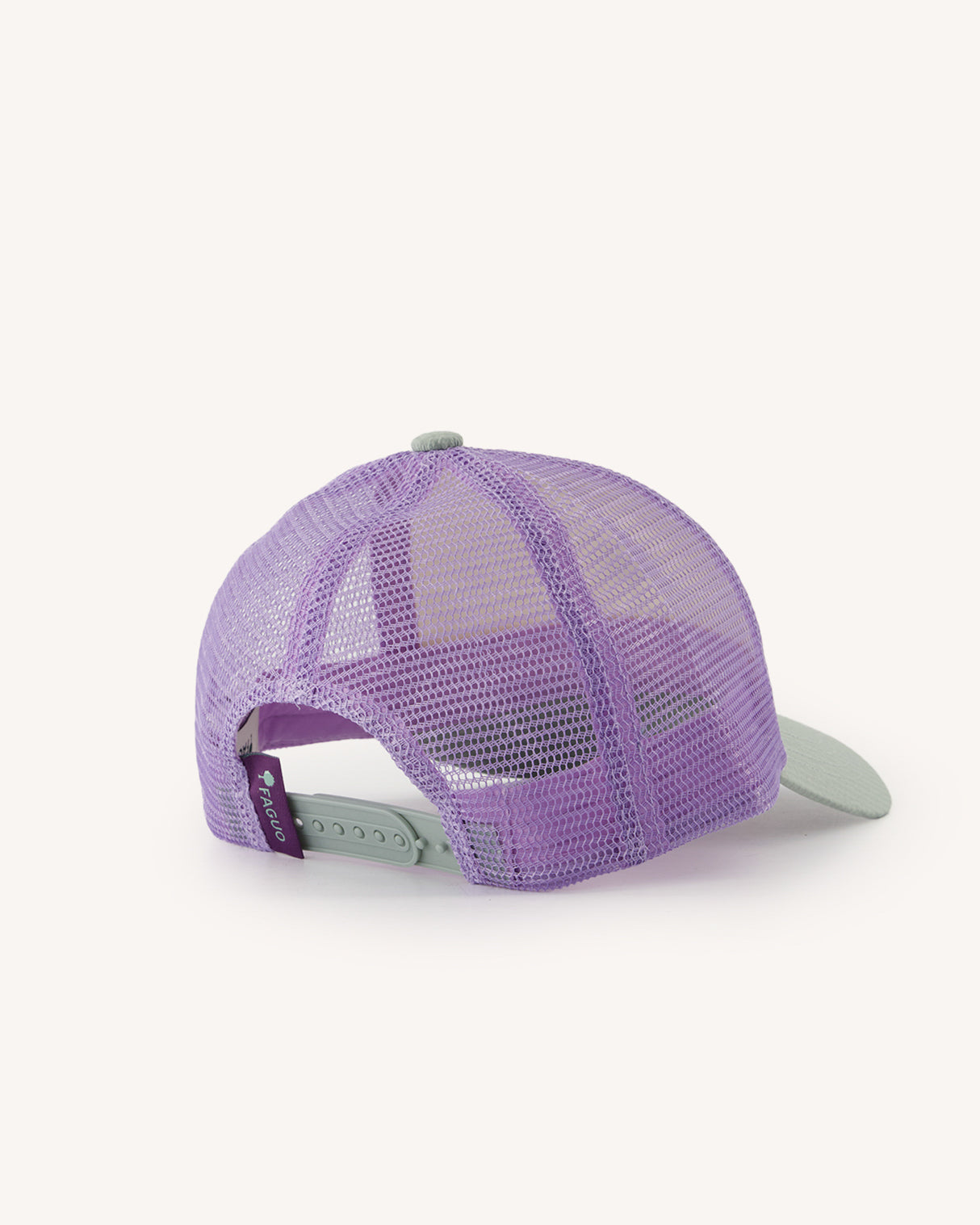 faguo-trucker-casquette-vert-et-cru-6-pans-r-glable image 3
