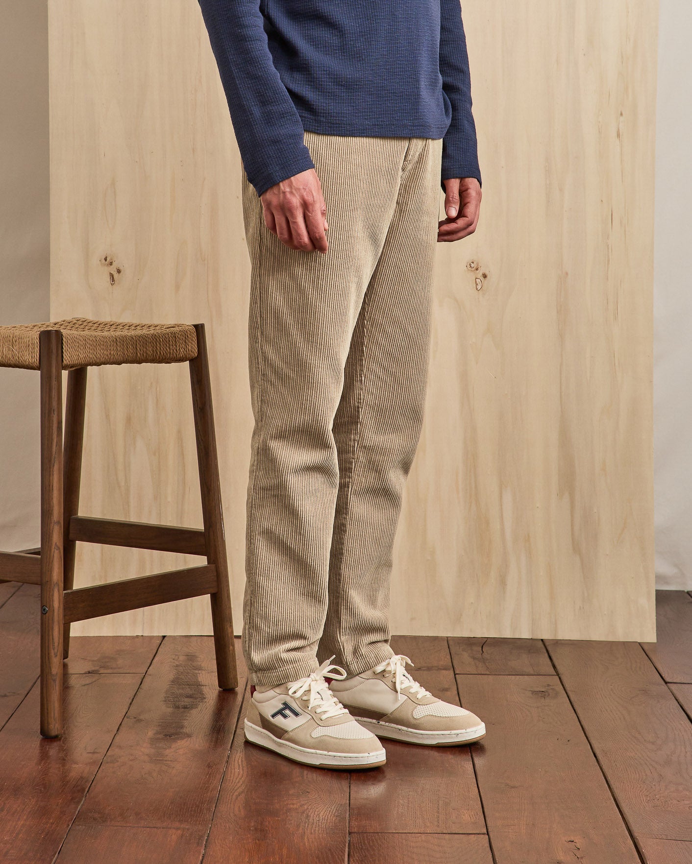 faguo-dreuille-pantalon-velours-beige-taille-lastique image 3