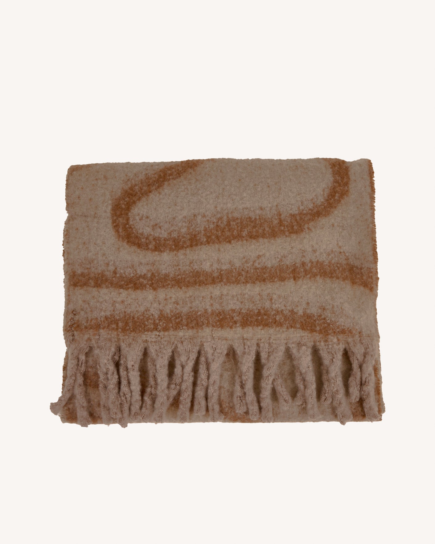 faguo-charpe-oversize-laine-beige-et-camel-jacquard image 4