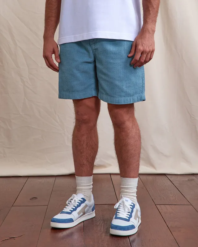 faguo-chevre-short-homme-coton-bleu-moyen image 1