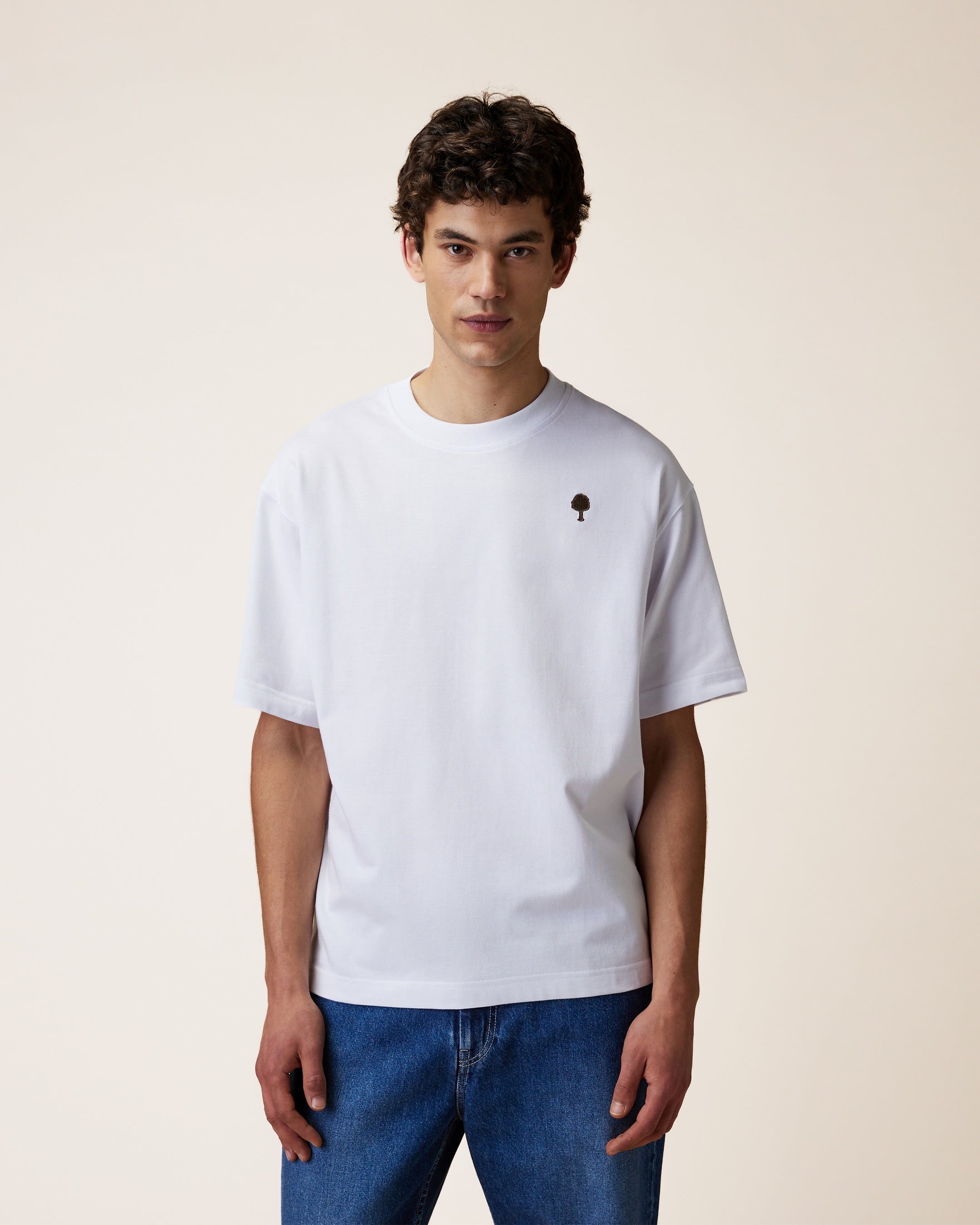 faguo-yellowstone-t-shirt-oversize-blanc-homme-jersey-lourd-coton-recycl image 1