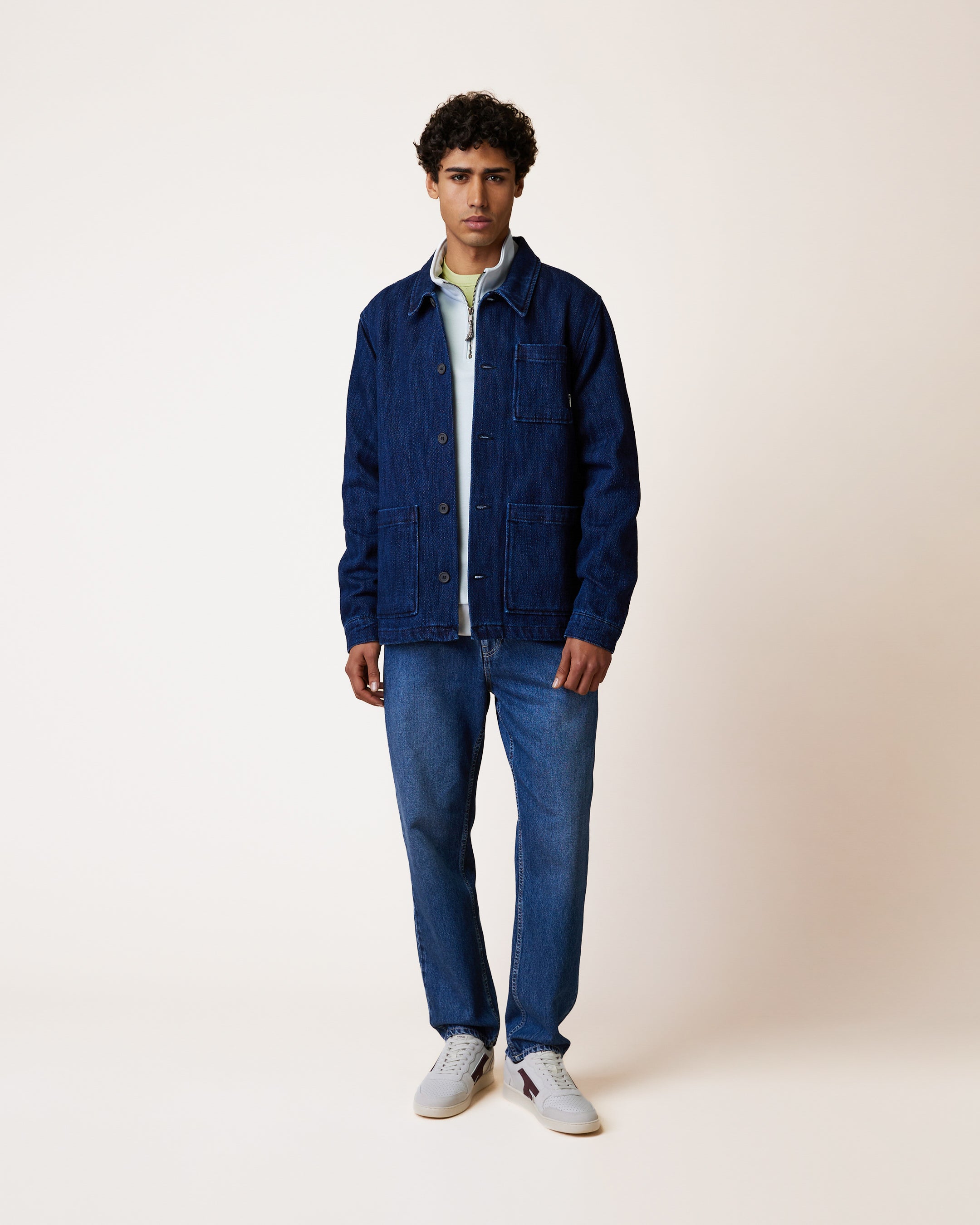 faguo-lorge-veste-en-coton-denim-brut-homme image 4