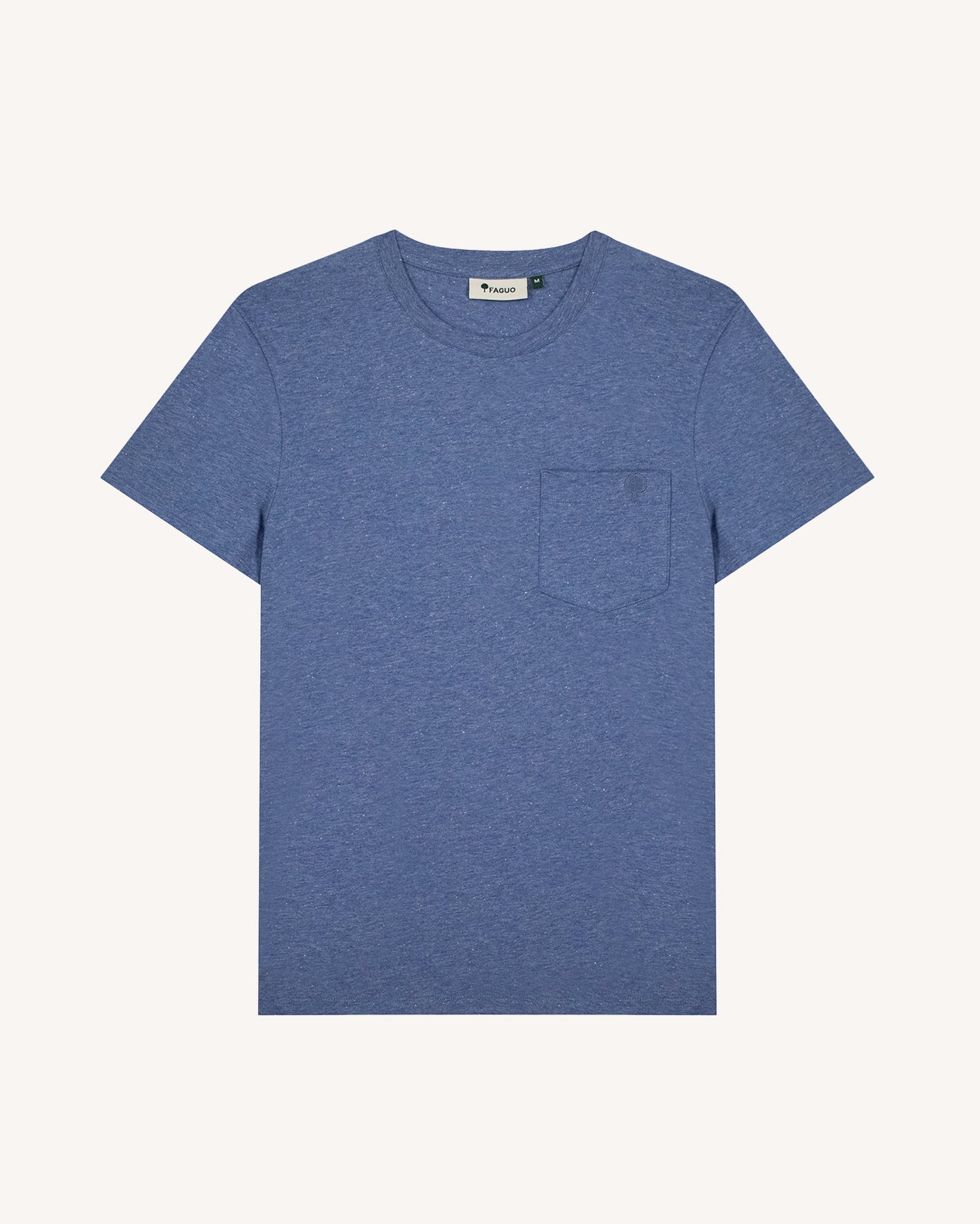 faguo-olonne-t-shirt-bleu-coton-poche-poitrine image 3