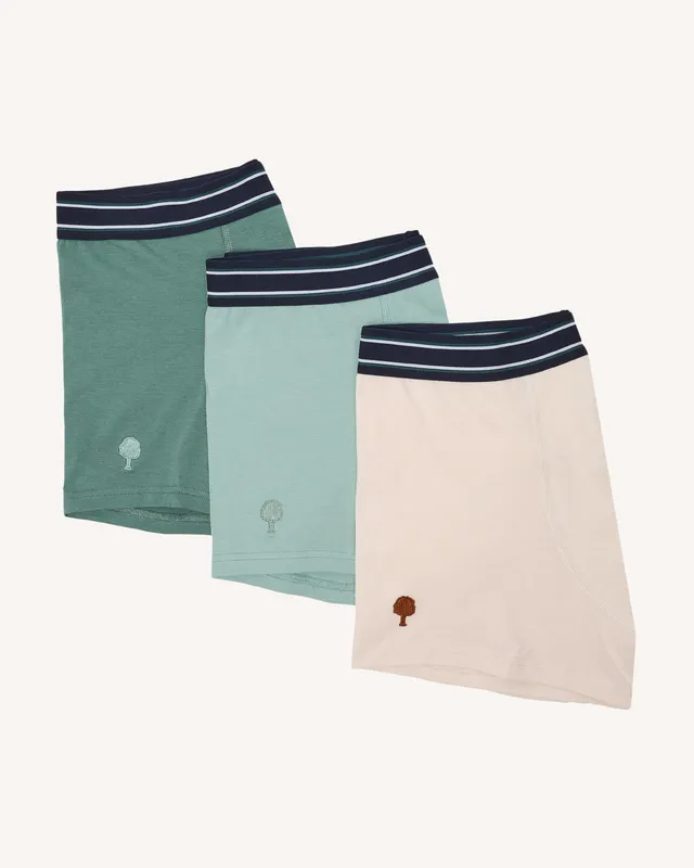 faguo-boxers-homme-x3-cru-et-bleu-jersey-coton image 1