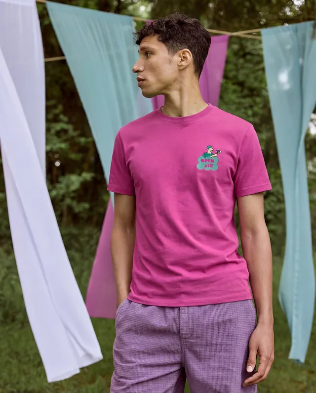 faguo-arcy-t-shirt-fuchsia-coton image 1