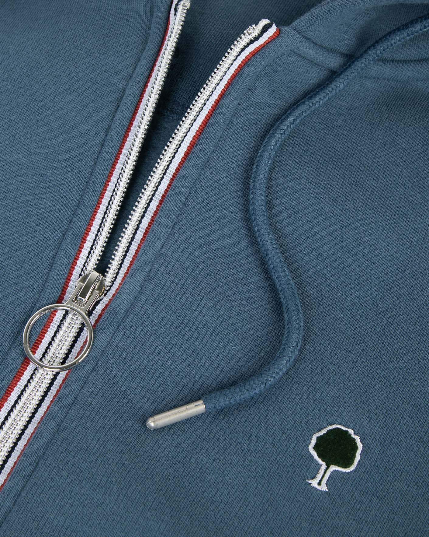 faguo-mesnil-sweat-zipp-capuche-bleu-gris-molleton image 5