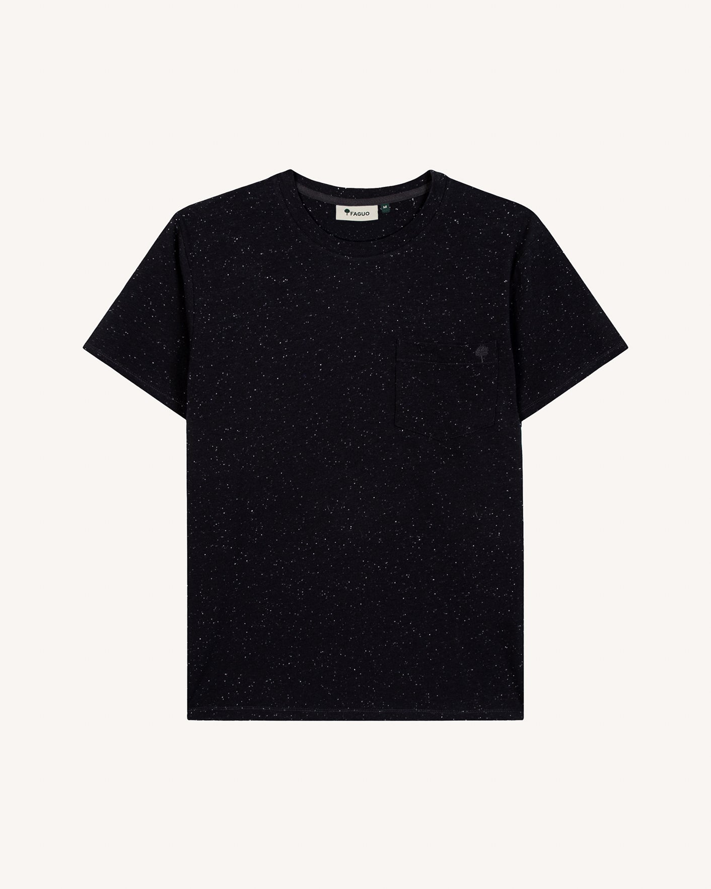 faguo-olonne-t-shirt-bleu-marine-coton-recycl-poche image 2