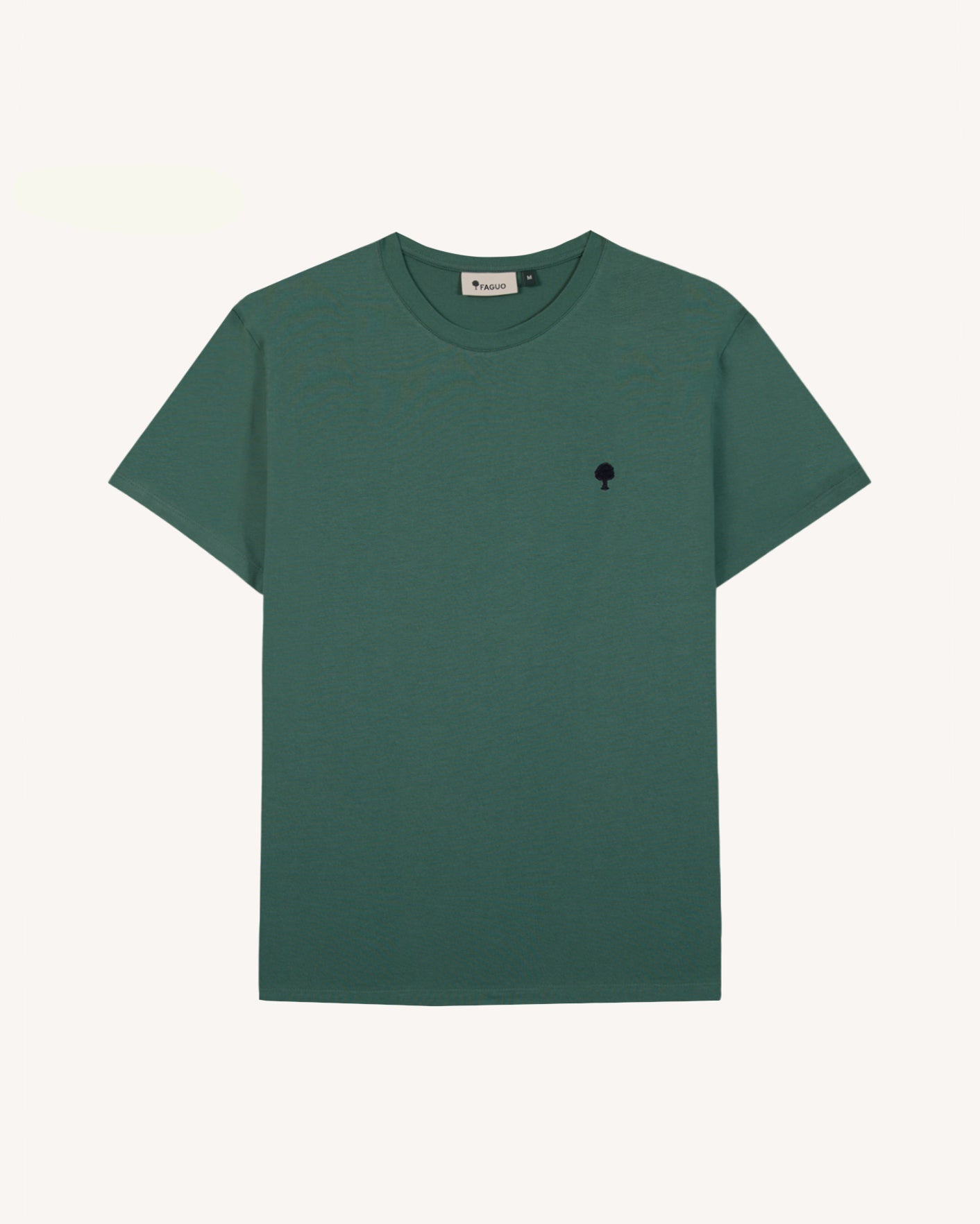 faguo-arcy-t-shirt-vert-gris-coton-recycl image 1