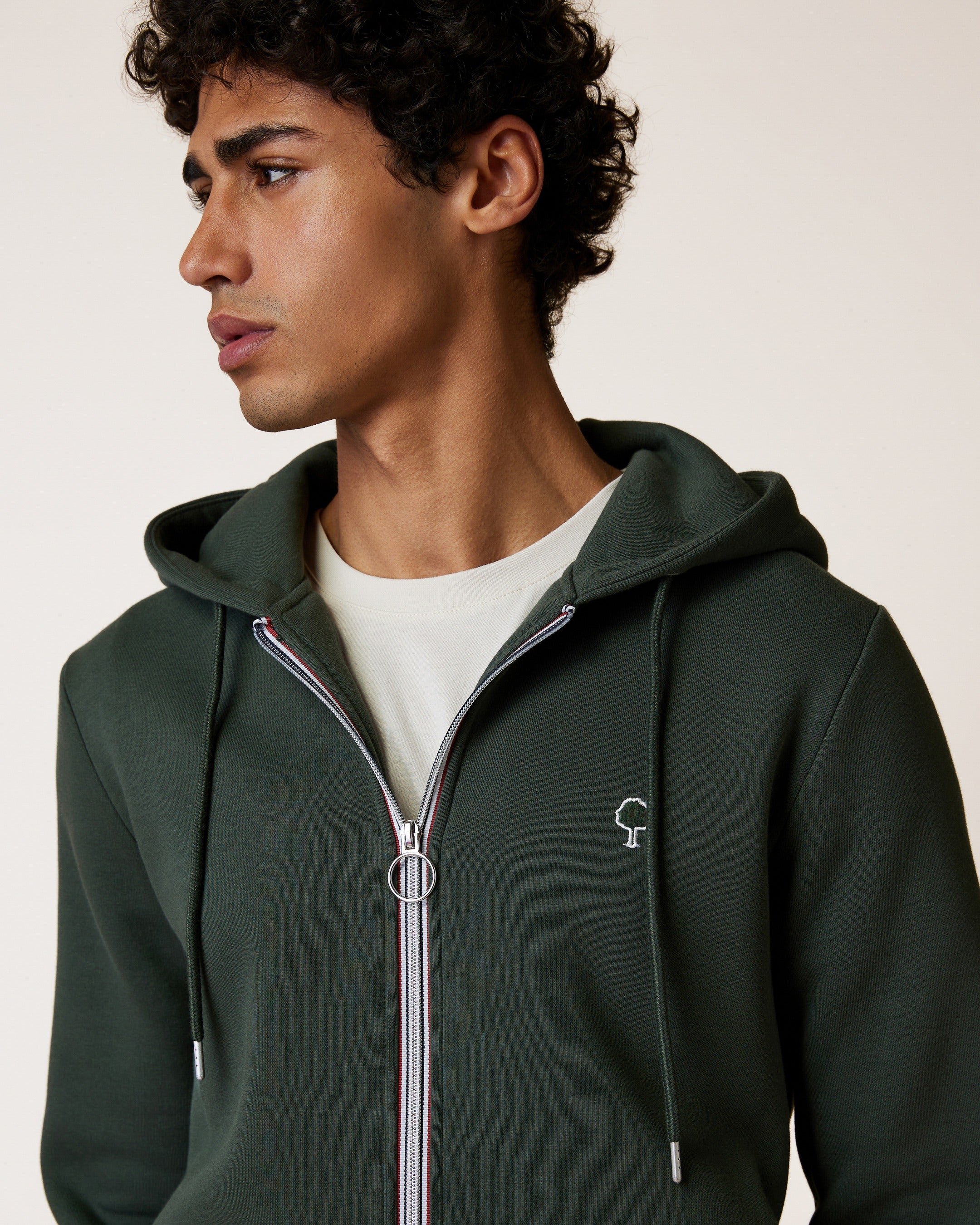 faguo-mesnil-sweat-zipp-capuche-vert-fonc image 6