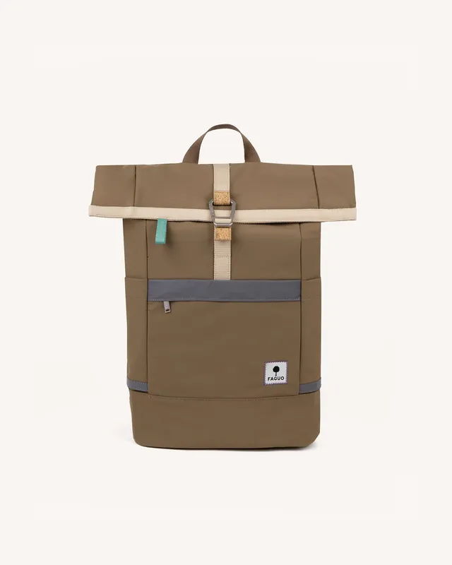 faguo-cycling-medium-sac-dos-marron-clair-v-lo-urbain image 1