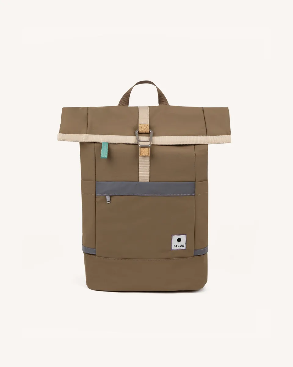 faguo-cycling-medium-sac-dos-marron-clair-v-lo-urbain image 1