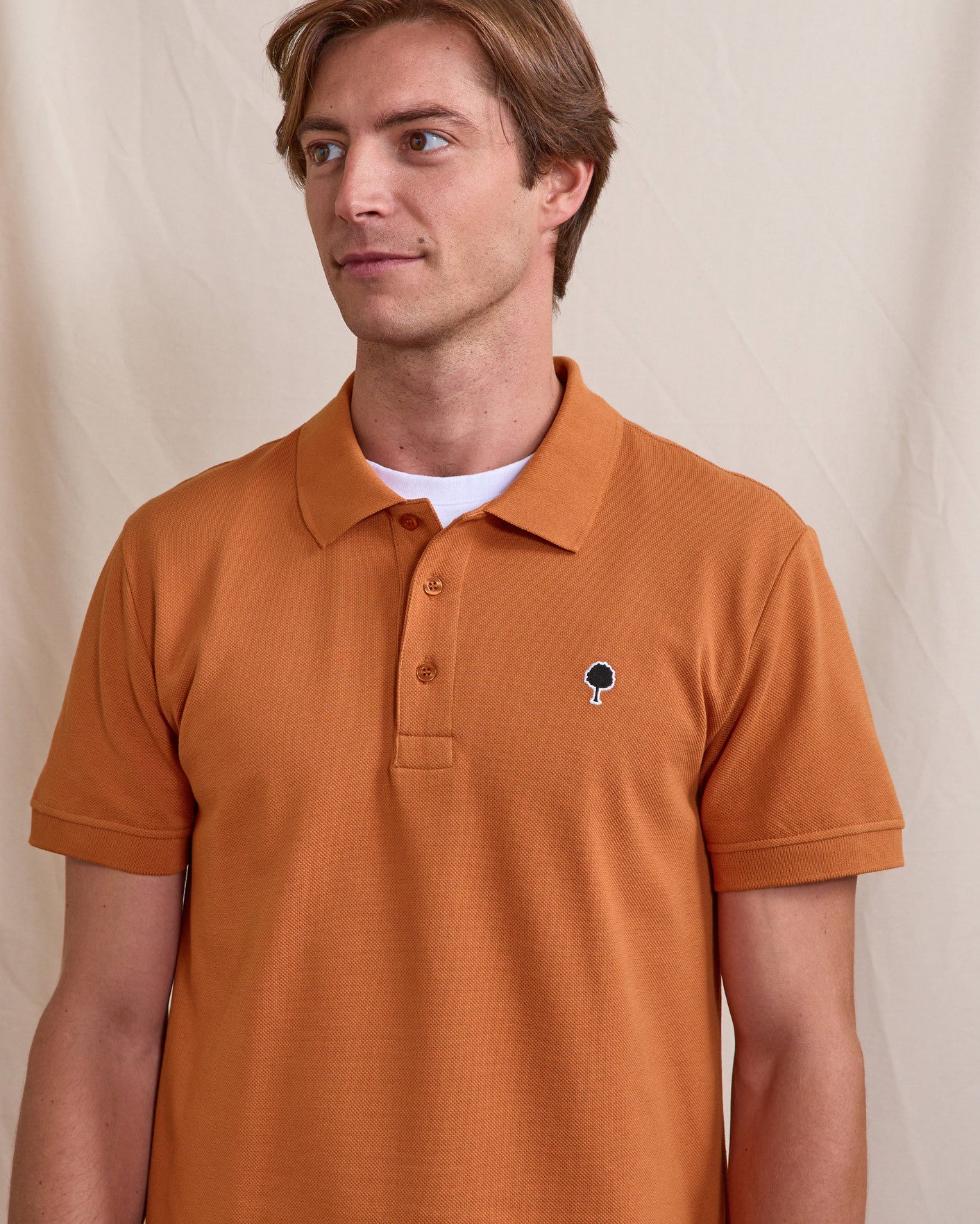 faguo-polo-lumigny-brique-clair-coton-homme image 3