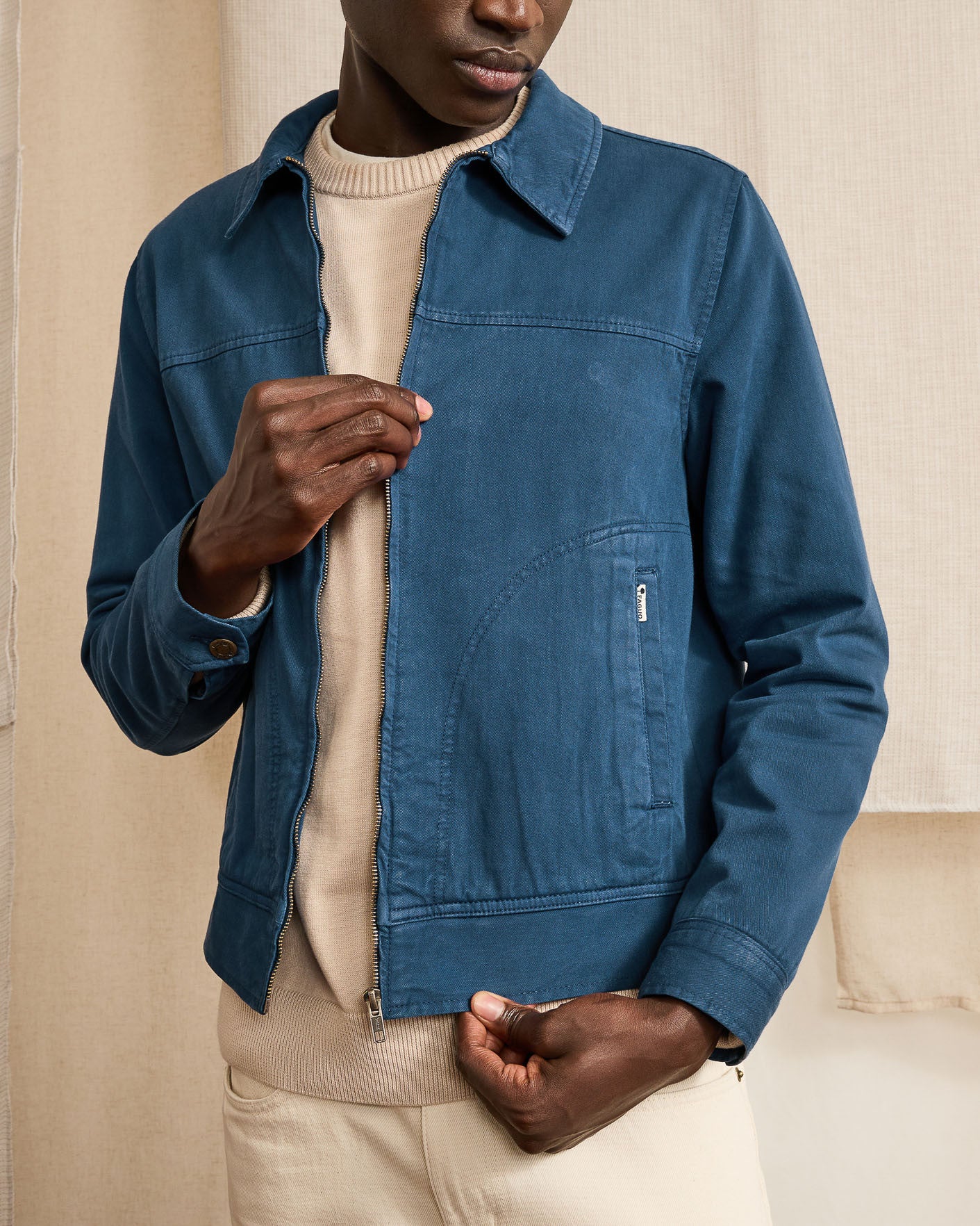 faguo-chaumont-blouson-coton-bleu-marine image 5
