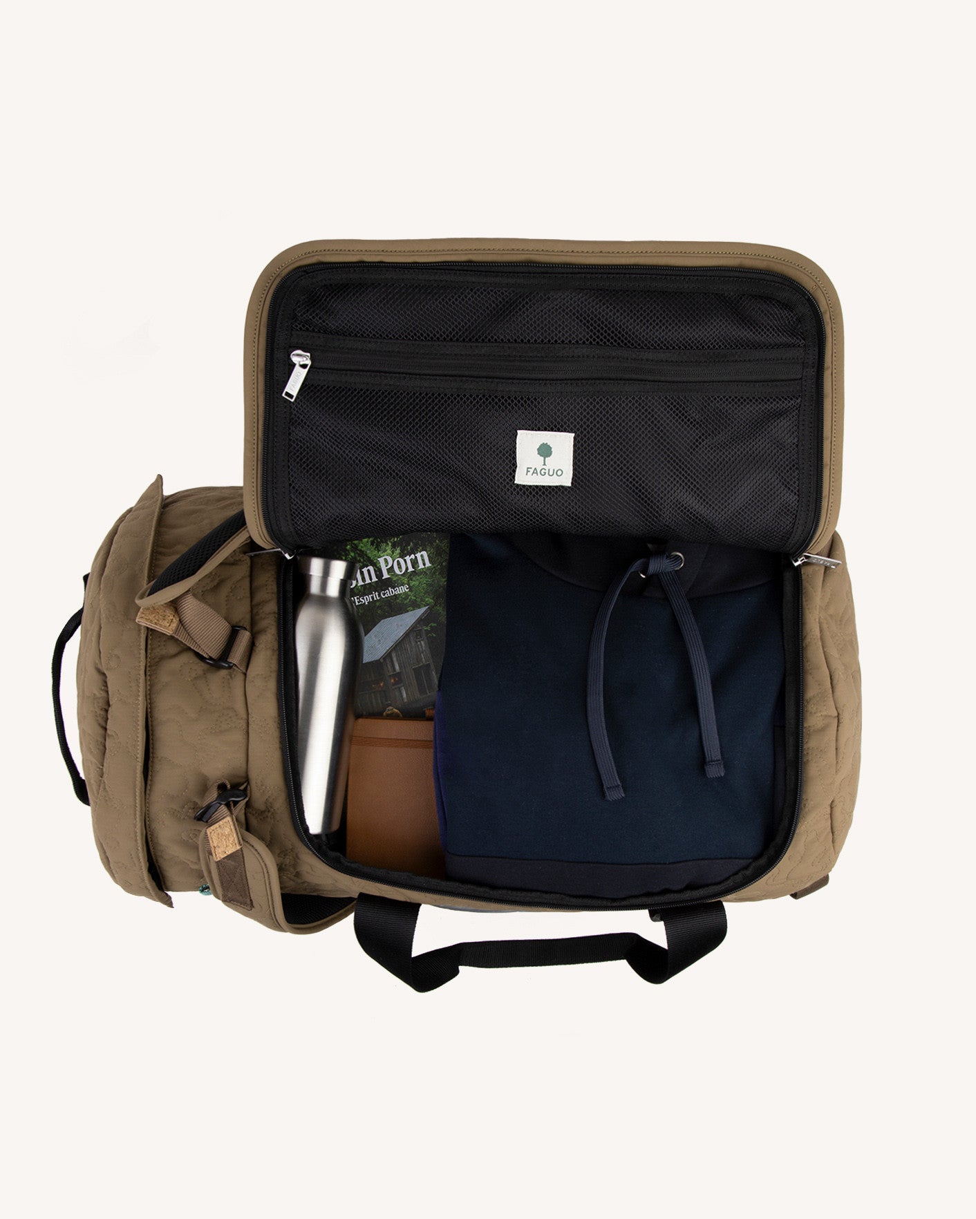 faguo-big-duffle-sac-de-voyage-marron-clair image 4