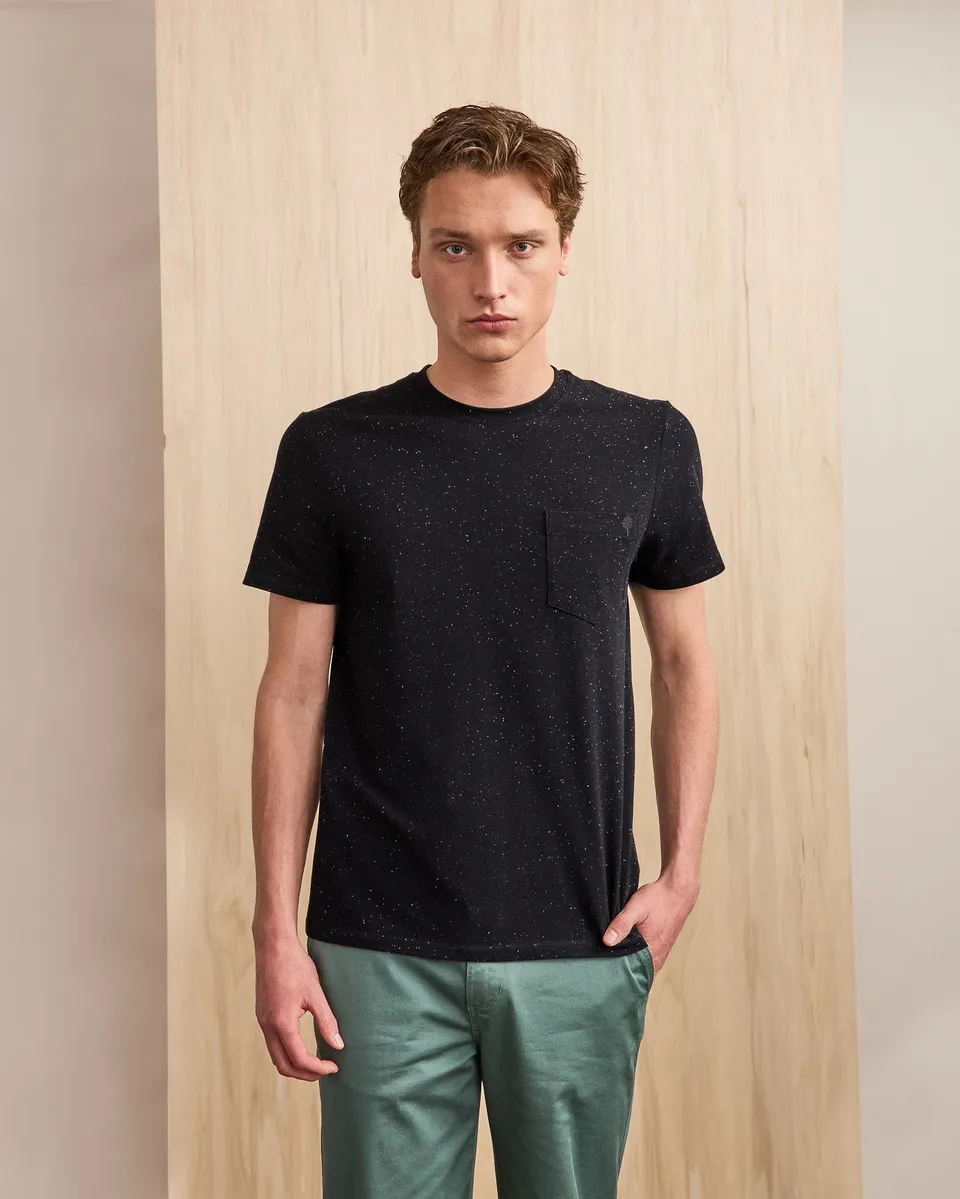 faguo-olonne-t-shirt-bleu-marine-et-cru-coton image 1