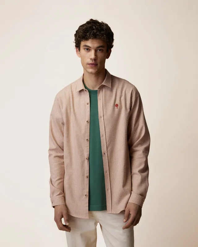 faguo-iraty-chemise-ray-e-cr-me-homme-flanelle-100-coton image 1