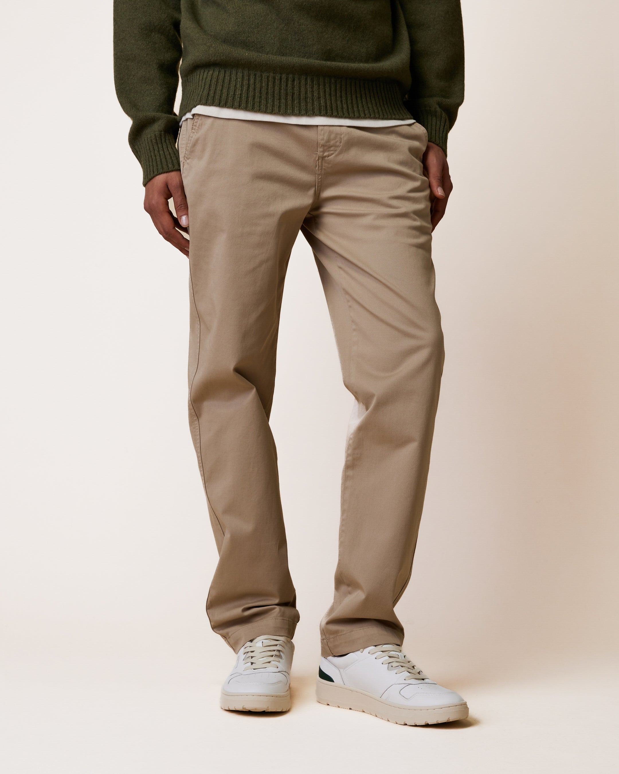 faguo-brix-regular-pantalon-droit-beige-coton image 1