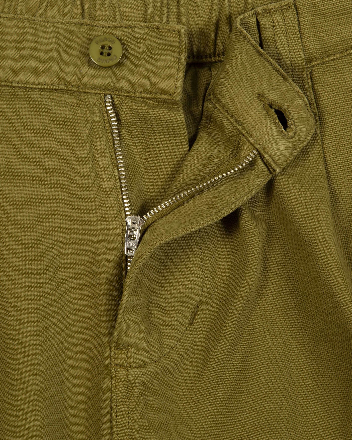 faguo-landais-pantalon-chino-homme-kaki-fonc-large image 4