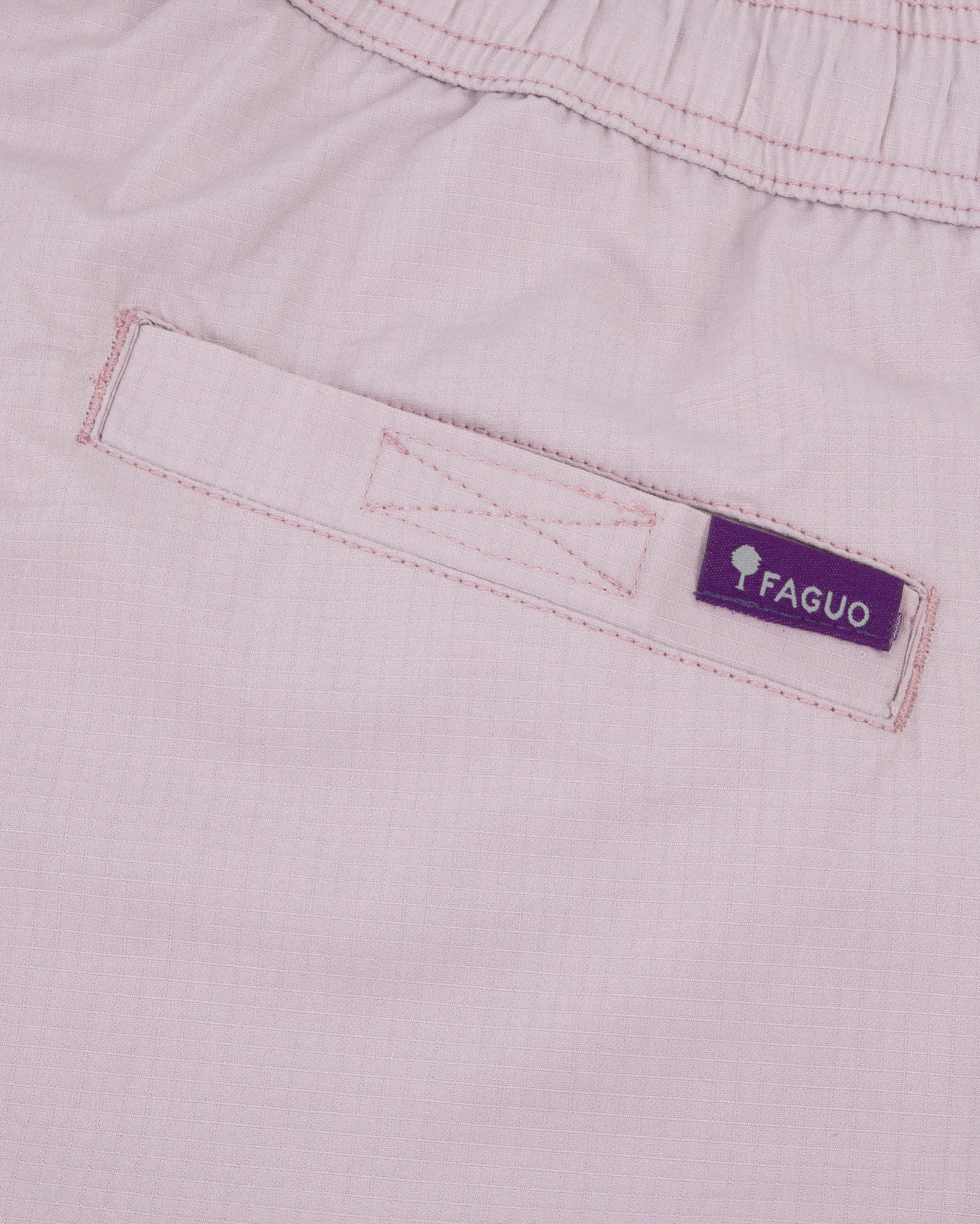 faguo-dreuille-otd-pantalon-rose-gris-ribstop-ample image 4