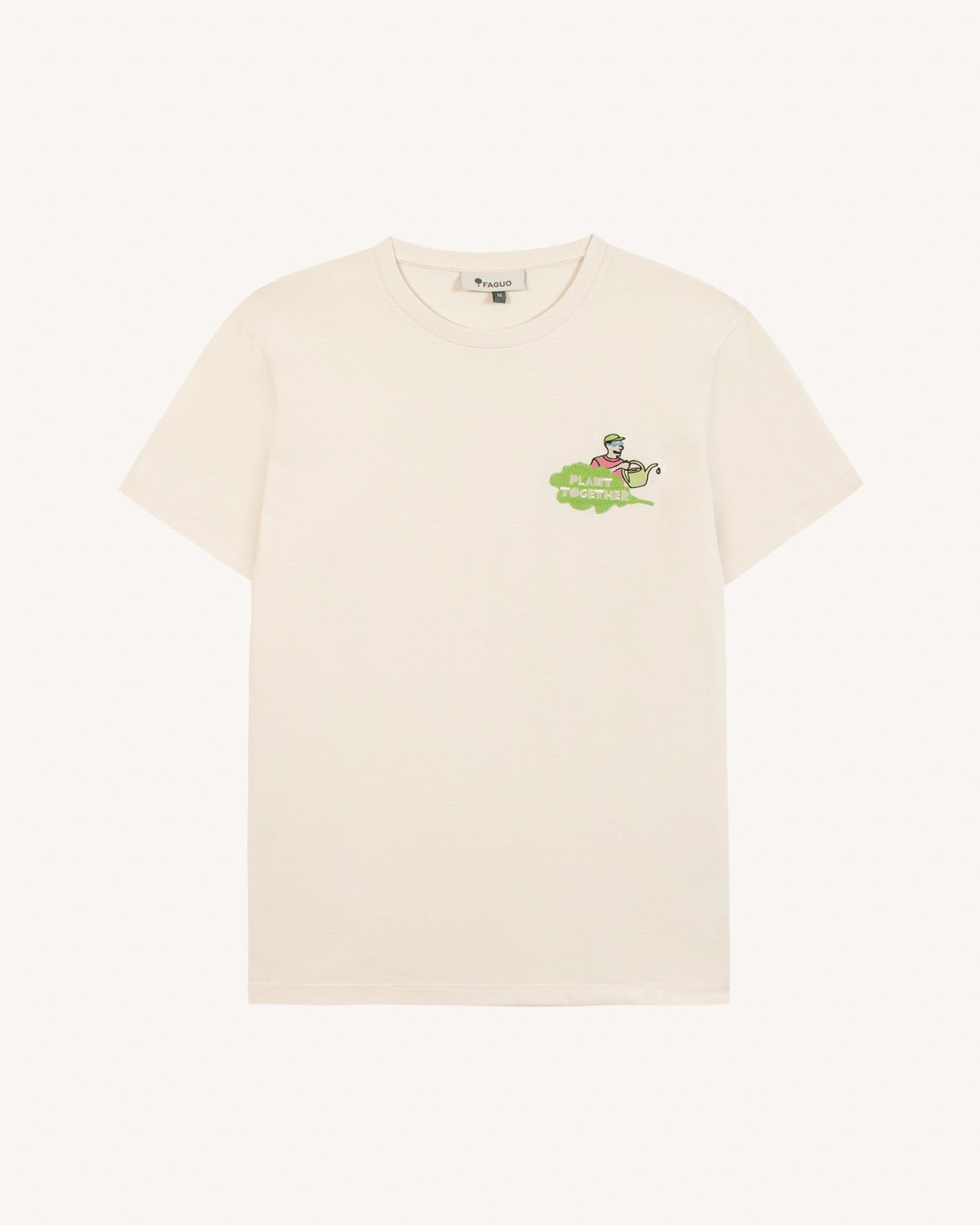 faguo-arcy-t-shirt-cru-plant-together-coton image 2