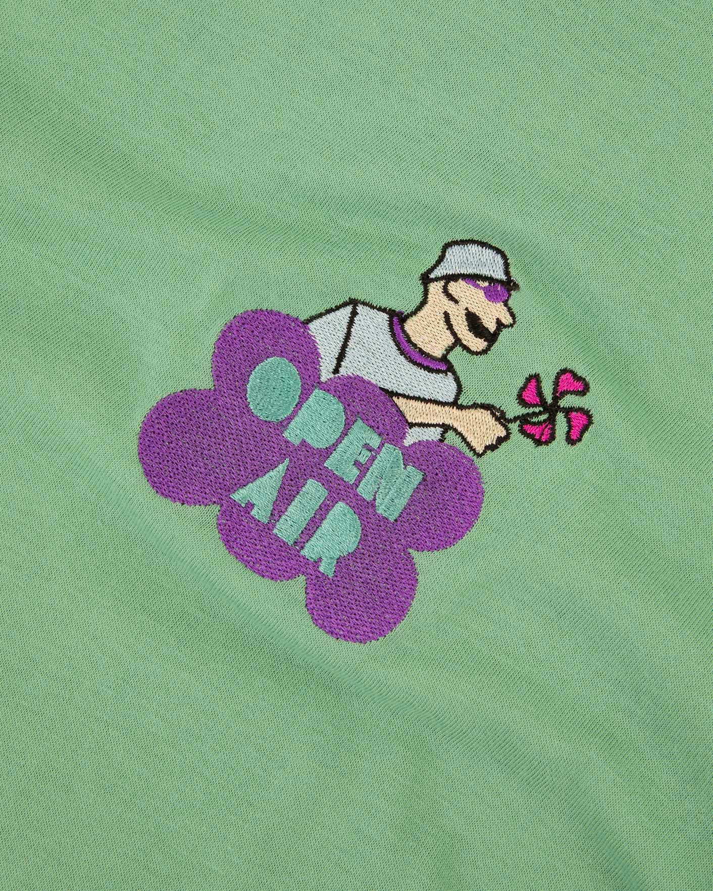 faguo-arcy-t-shirt-imprim-open-air-vert-menthe-coton-homme image 4