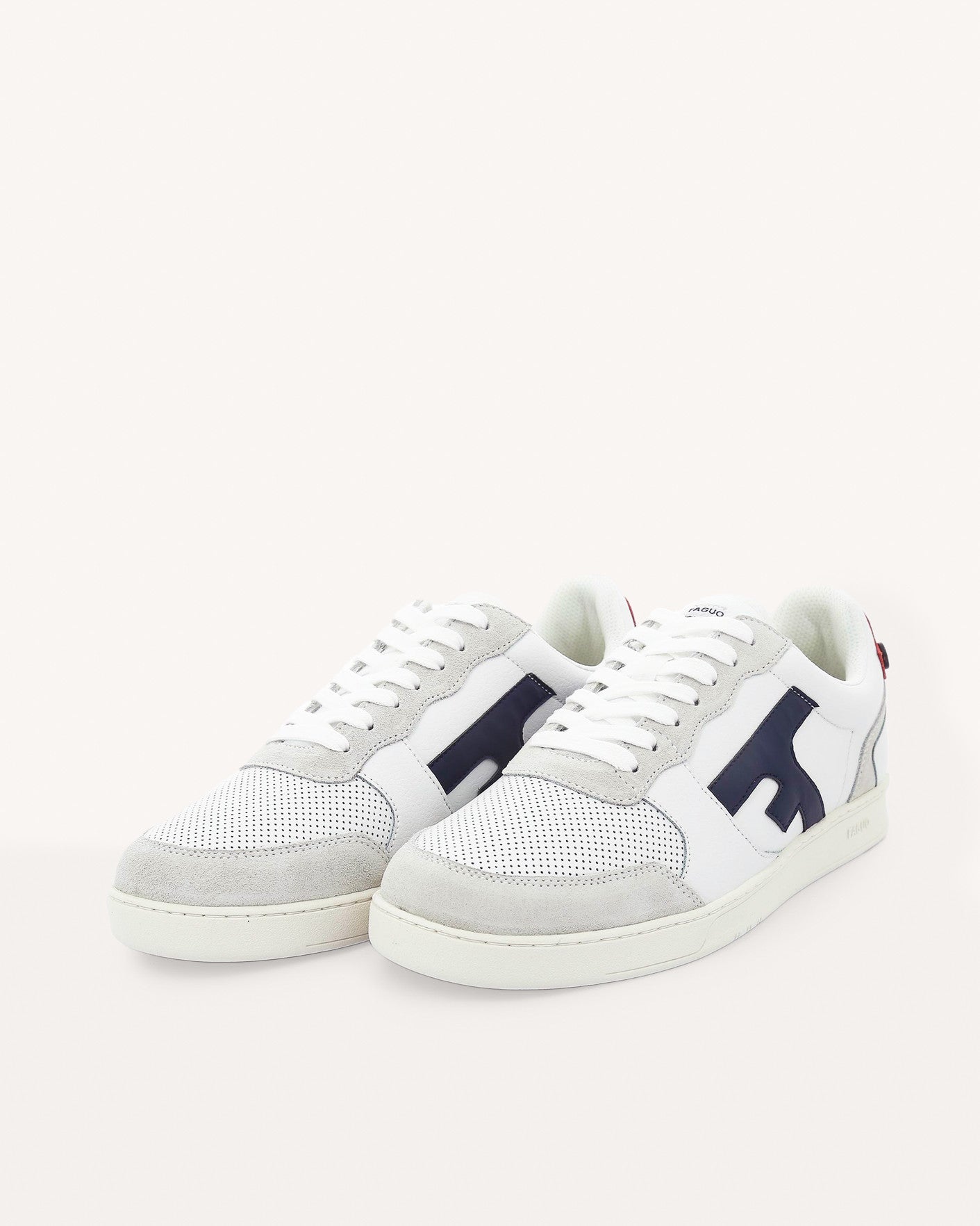 faguo-hazel-baskets-cuir-blanc-et-bleu-marine image 4