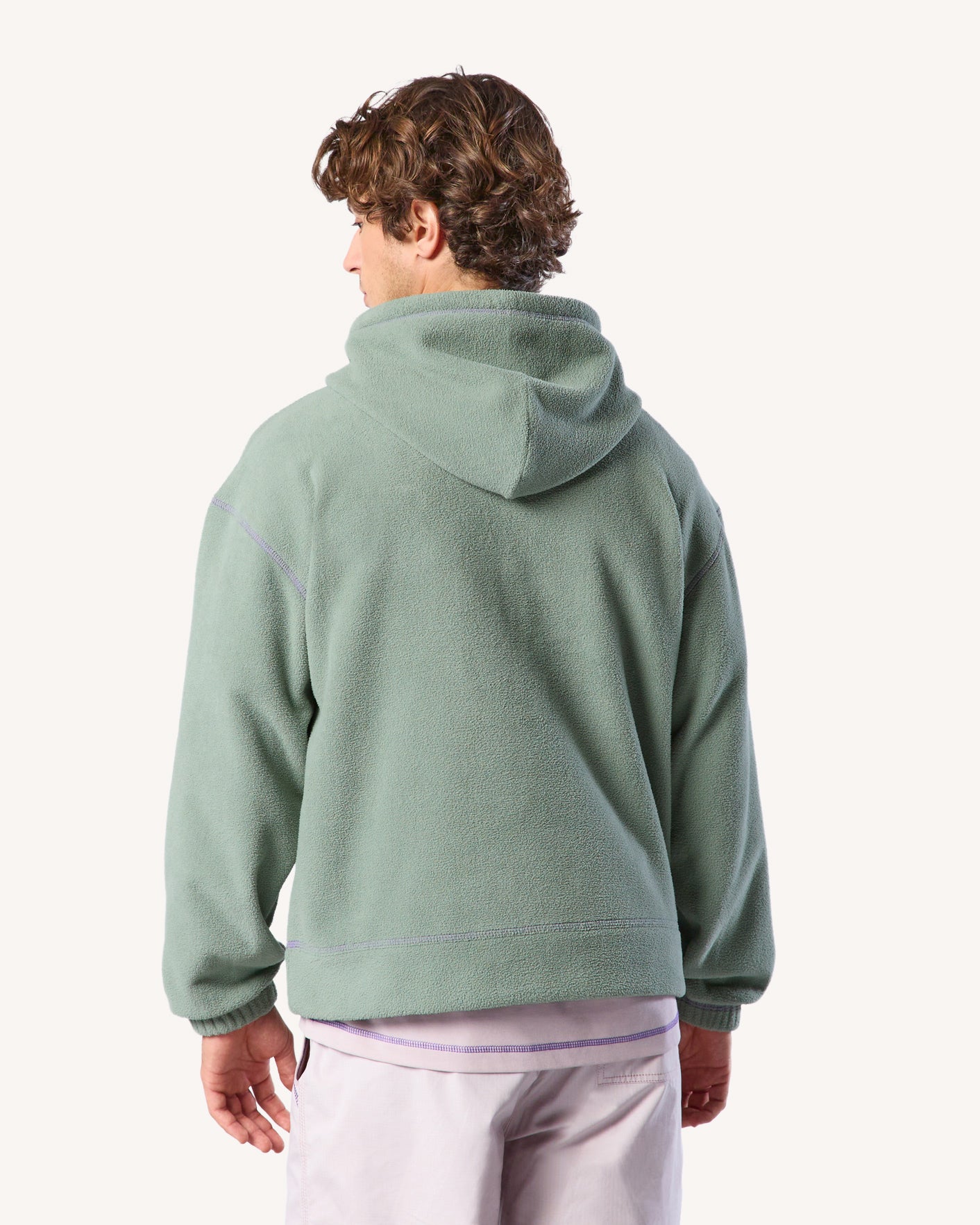 faguo-dirac-otd-sweat-capuche-vert-clair-polaire image 4