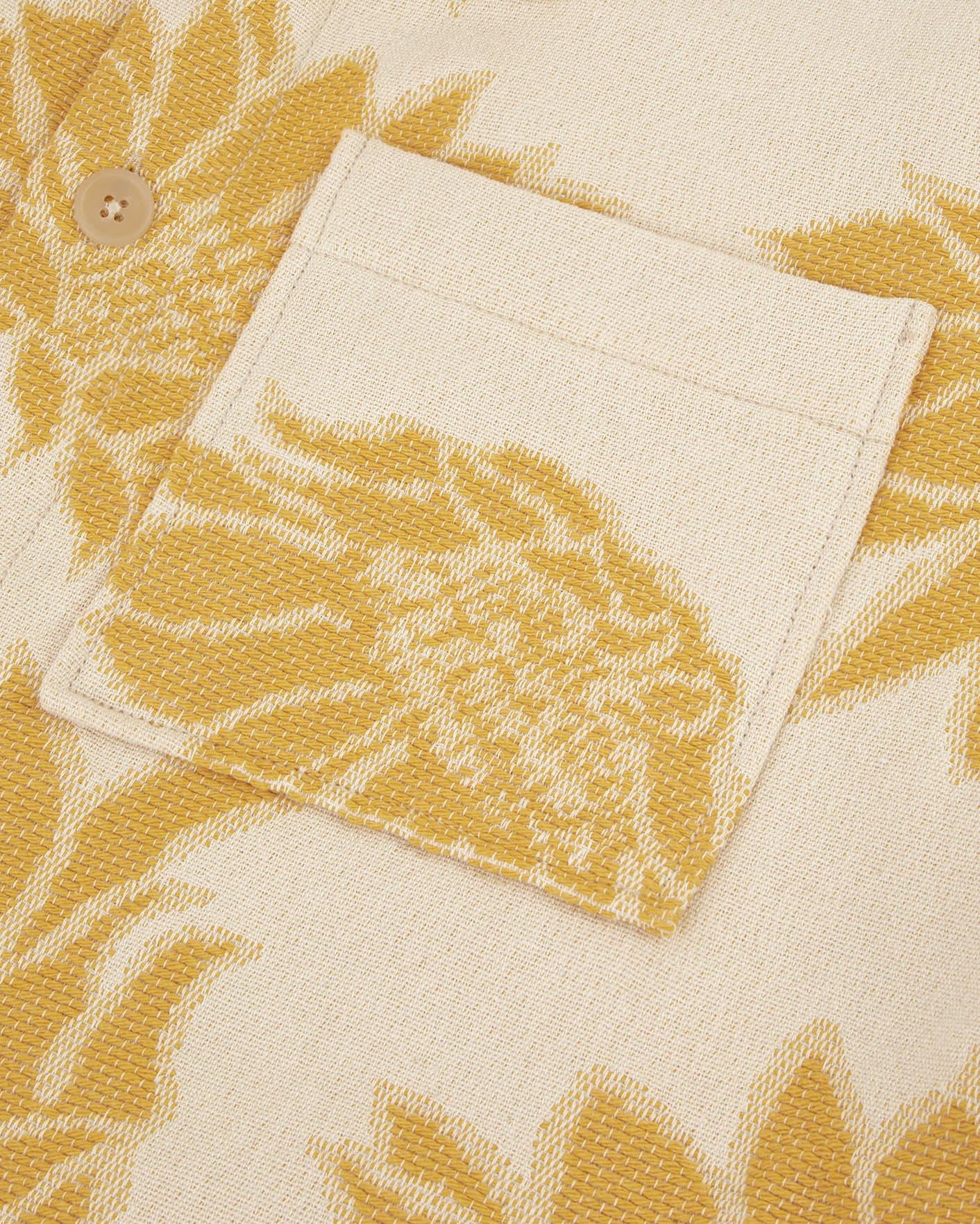 faguo-gastine-surchemise-homme-cr-me-et-jaune-jacquard-oversize image 4