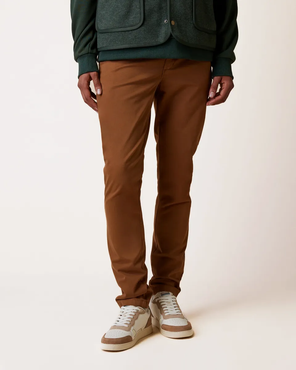 faguo-brix-chino-camel-fusel-coton-bio-stretch image 1