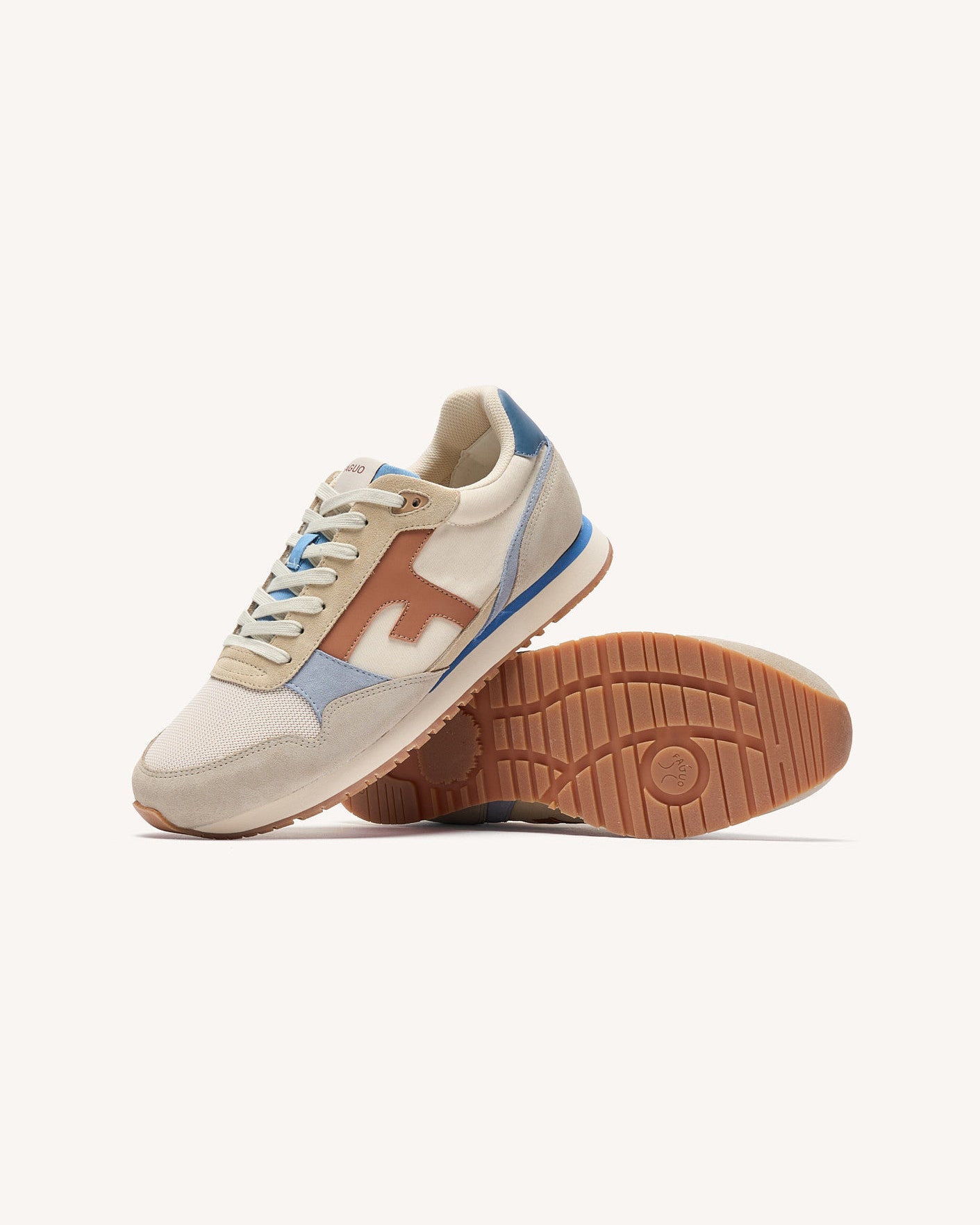 faguo-elm-baskets-beige-camel-et-bleu image 4
