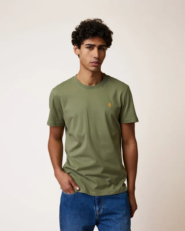 faguo-arcy-t-shirt-kaki-coton image 1
