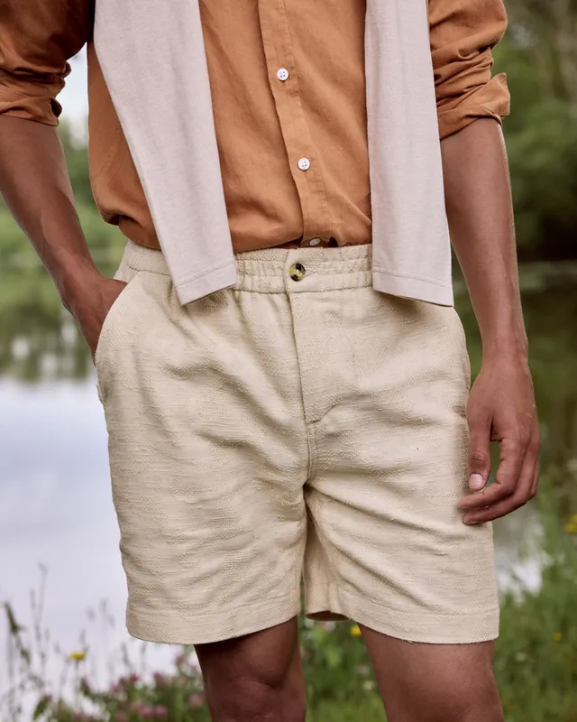 faguo-chevre-short-homme-cru-coton-et-viscose image 1